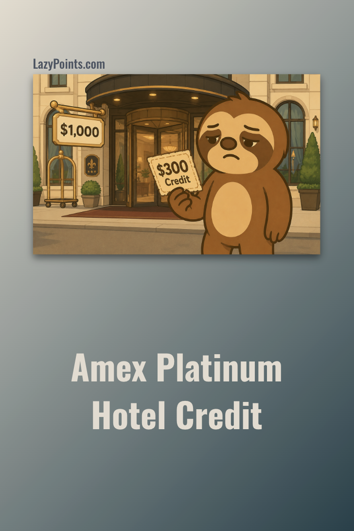 Is the Amex Platinum Hotel Credit Really Worth $300?