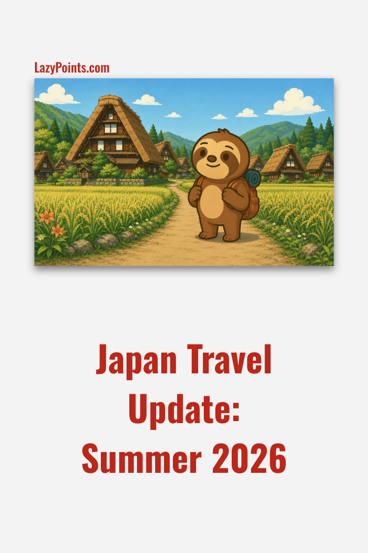 Japan Points Update: Summer 2026