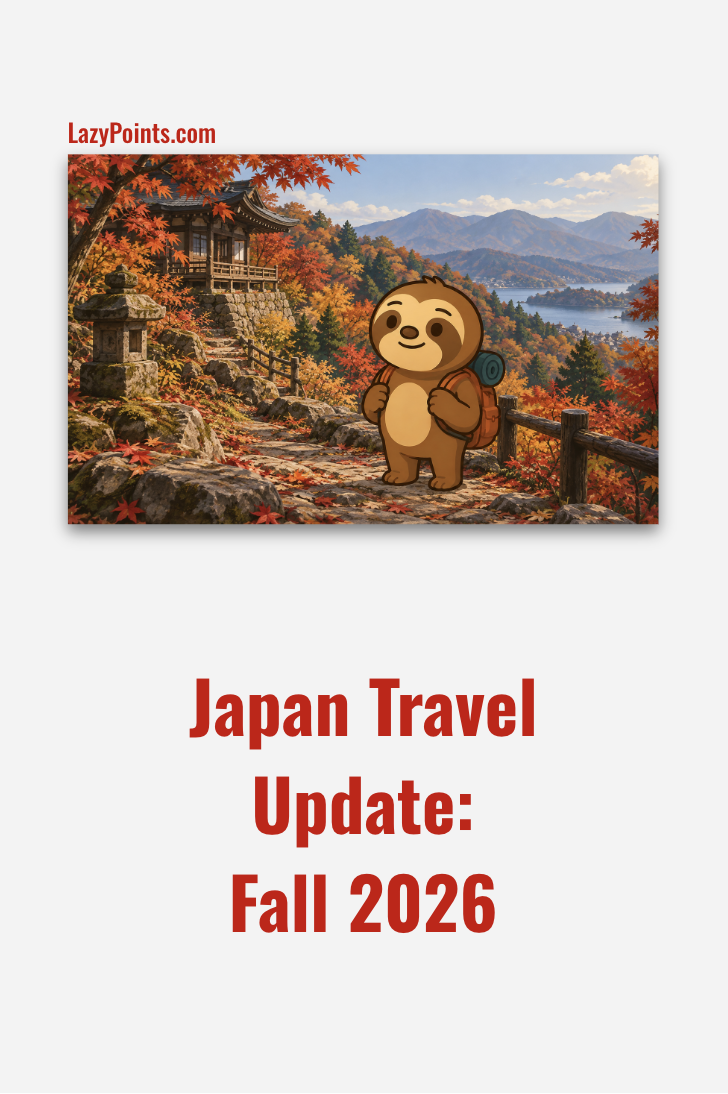 Japan Points Update: Fall 2026