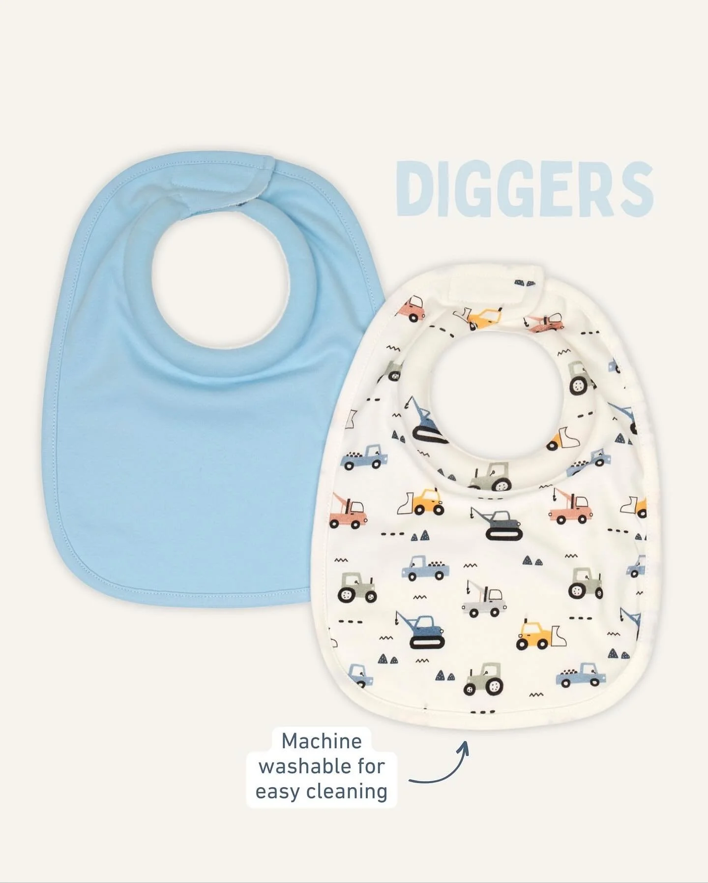 @all4ellababy 🎉 Mealtime just got mess-free and fun!

Our new Roll Neck Bibs in Dogs, Confetti, Wild Animals, and Diggers keep babies clean from dribble, milk spills, and teething drool. Soft, absorbent, machine washable, and super convenient with a