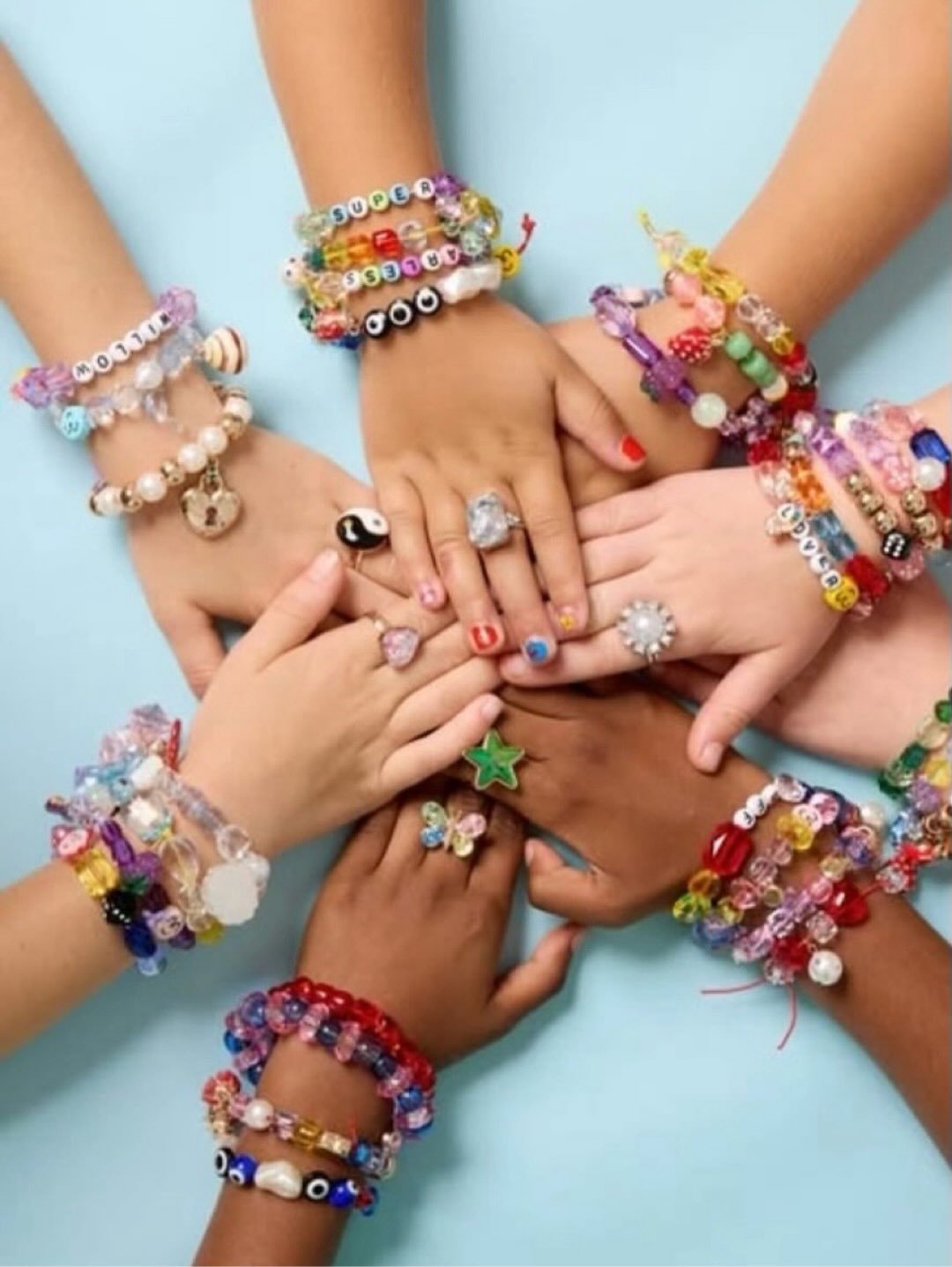 @sal_and_be 🛍️✨ Get ready to unleash your creativity and stack up your style! 

From vibrant colors to unique designs, these kits are perfect for making personalized bracelets that you can wear or gift. 

Show us your super stack! 📸💎 

All your Fa