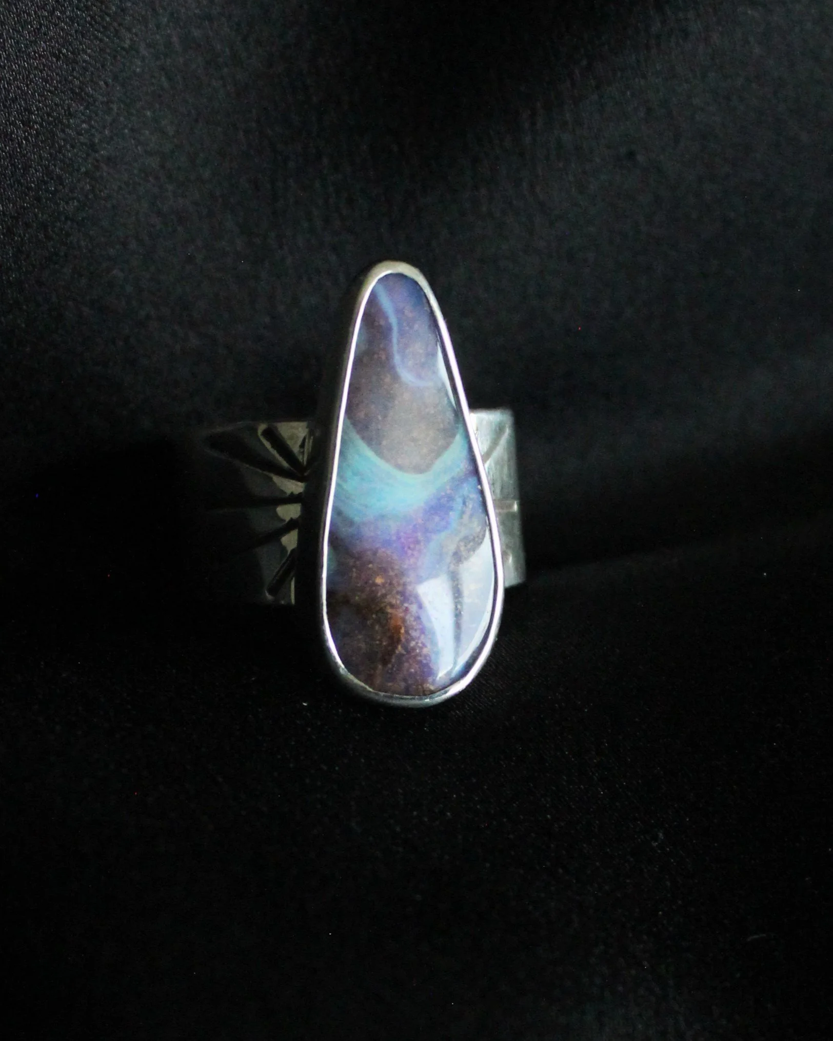 Opal Swirl Ring - Size 8.25