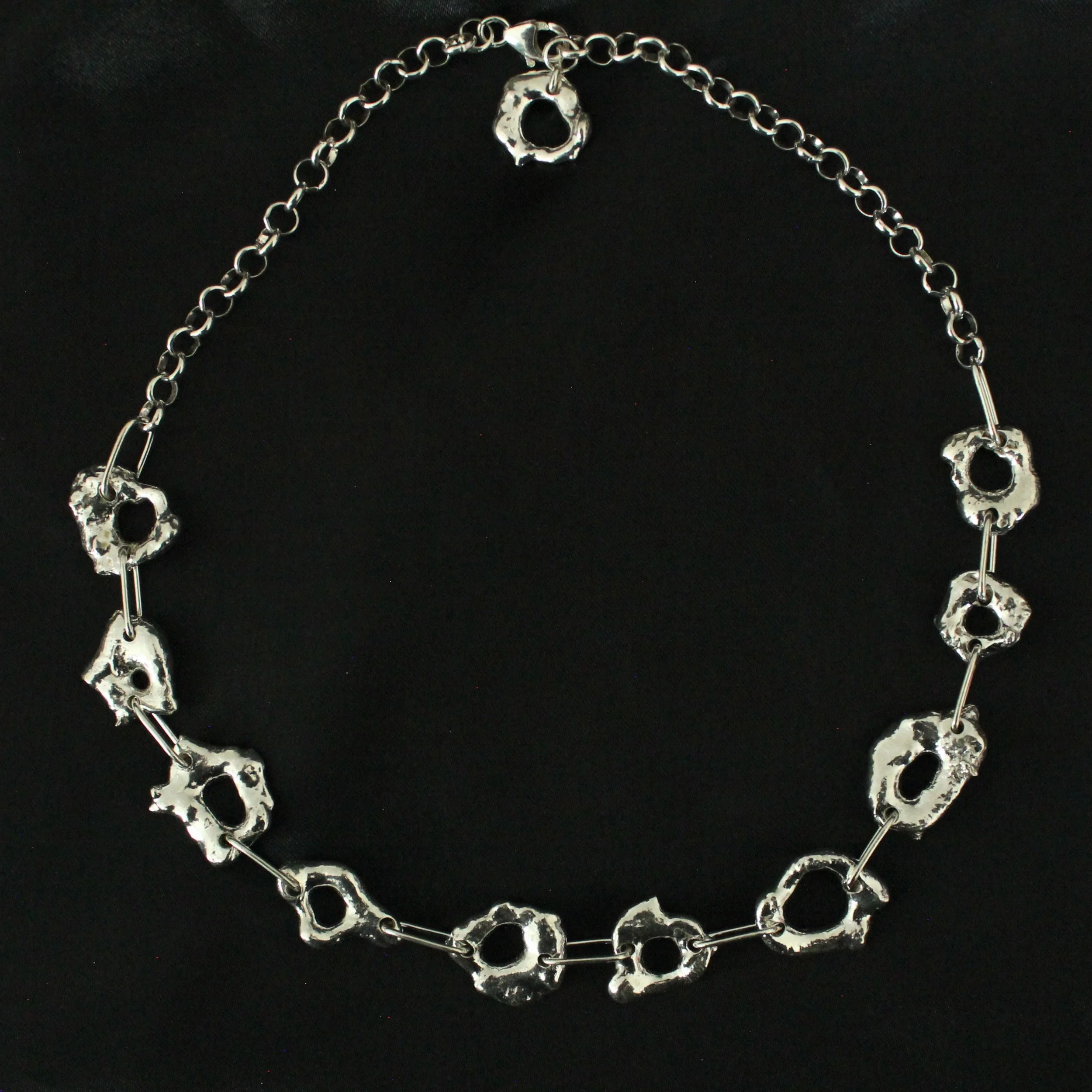 Silver Puddle Necklace