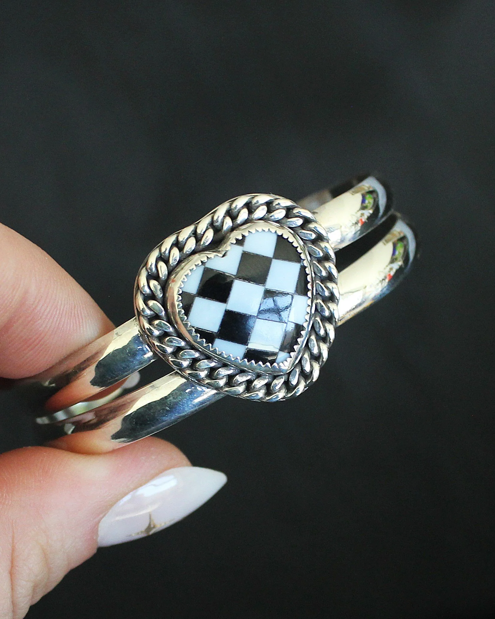 Checkmate Cuff Bracelet