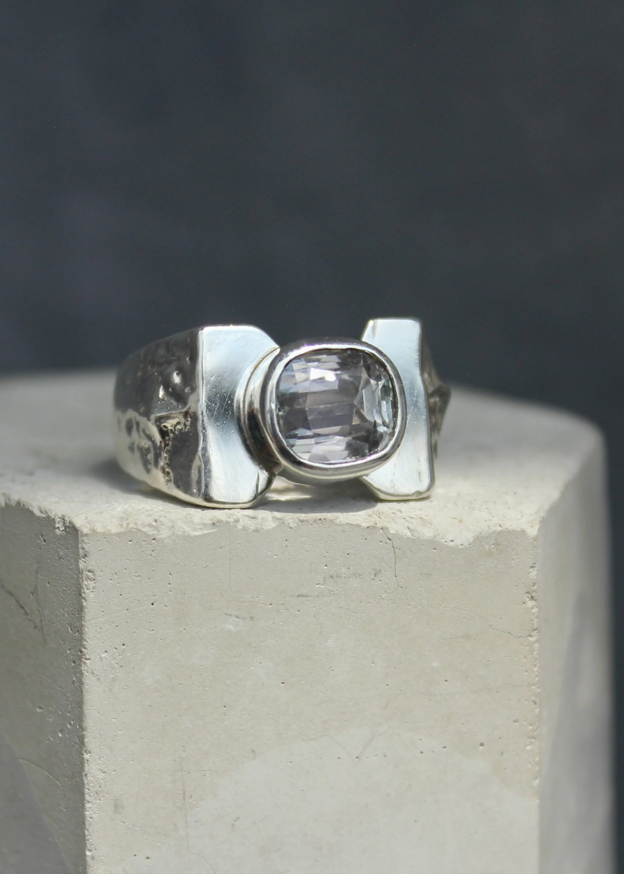 Tourmaline Lithomancy Ring - Size 8