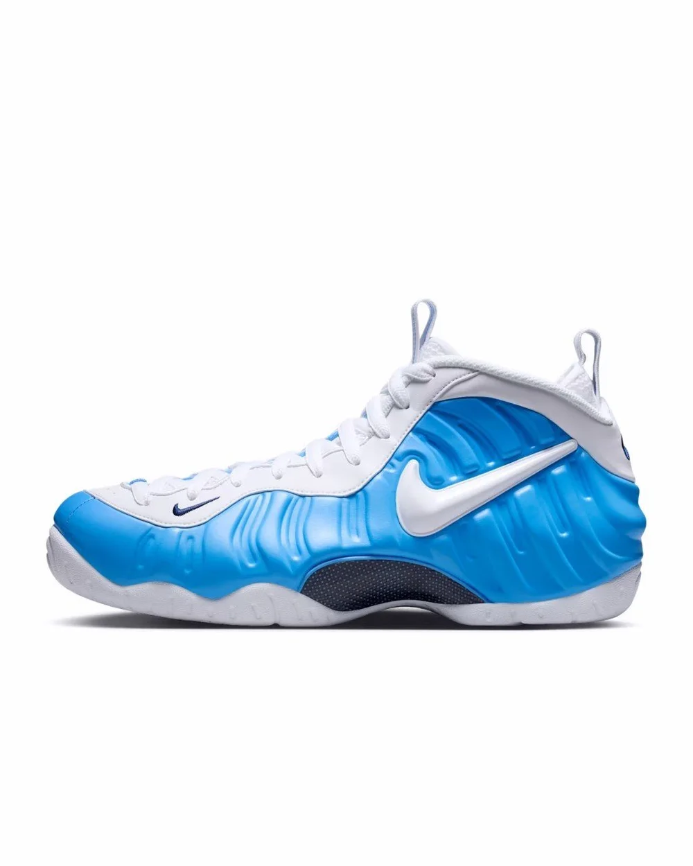 Air Foamposite Pro University Blue and White
