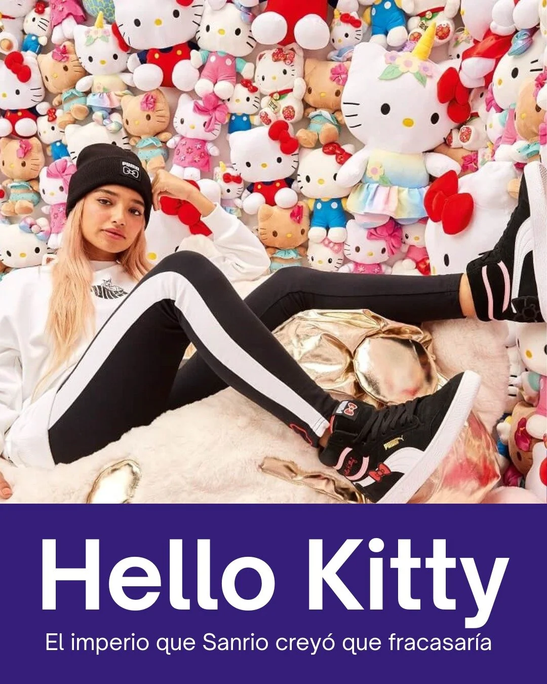 Cuando Yuko Shimizu presentó su boceto de una gatita blanca con un lazo rojo, los ejecutivos de Sanrio pensaron que no tenía futuro.
Era “demasiado simple”, dijeron. Y sin embargo, ese boceto se convirtió en la marca