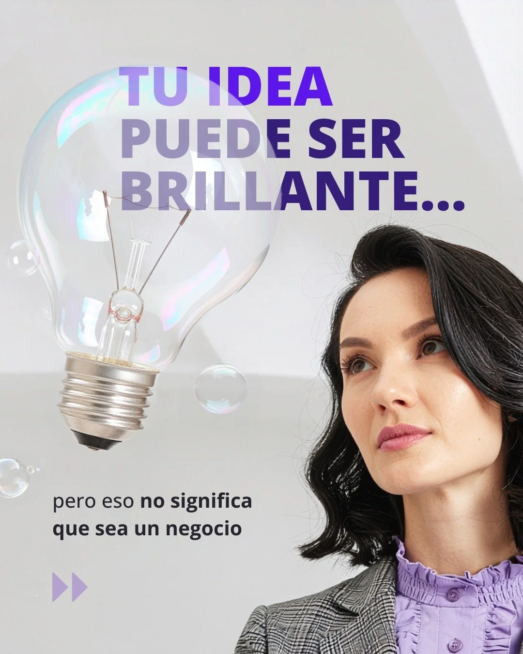Tu idea puede ser brillante, pero eso no la convierte en un negocio. Antes de buscar inversi&oacute;n, valida si realmente est&aacute;s resolviendo un problema que alguien necesita solucionar.

Habla con tus usuarias, escucha, prueba, ajusta.

Porque