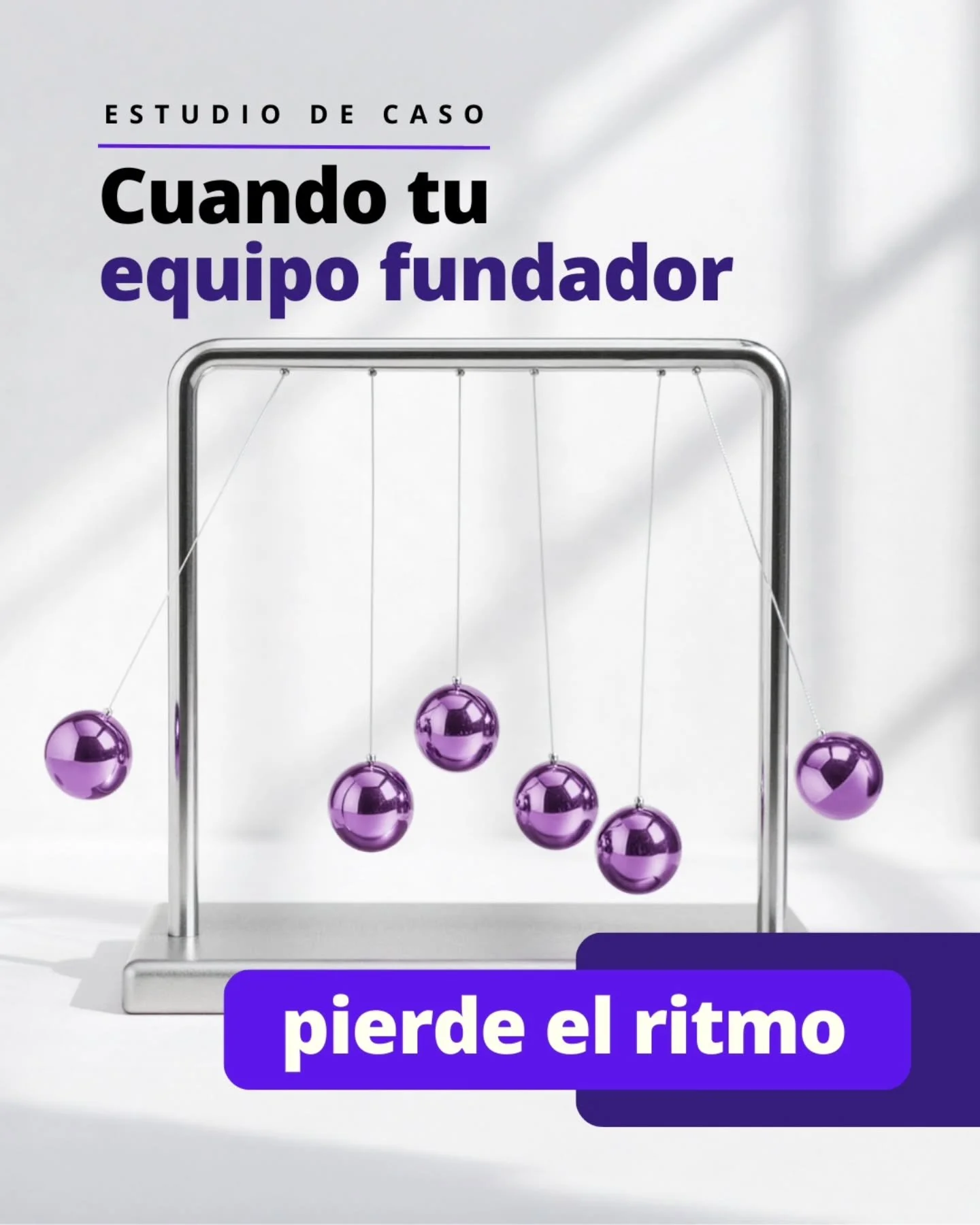 Cuando el equipo fundador pierde el ritmo, la empresa lo resiente.

Este estudio de caso muestra c&oacute;mo una CEO recuper&oacute; claridad, velocidad y accountability en un equipo que ya no avanzaba al mismo paso.

Si hoy sientes fricci&oacute;n, 