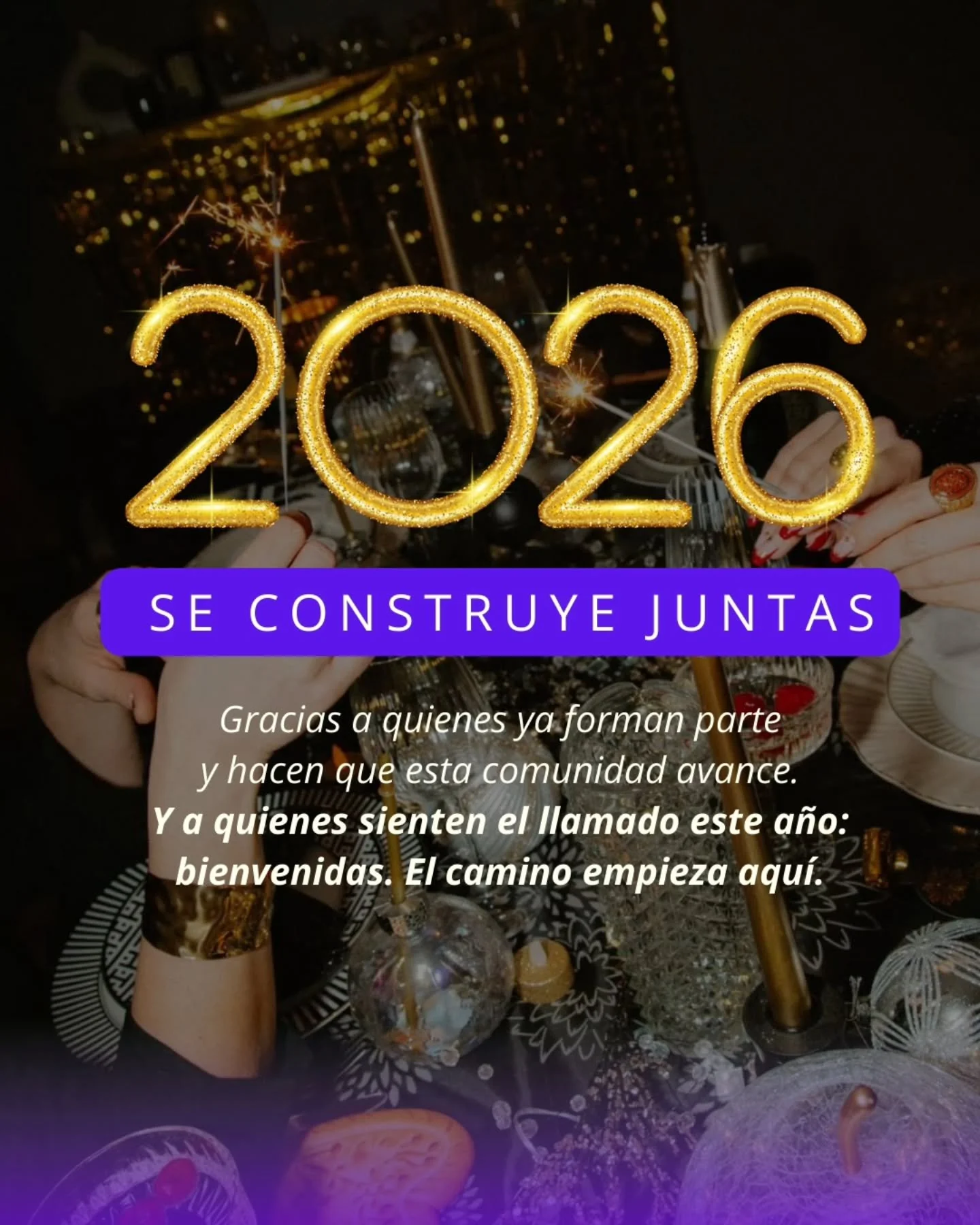 Empezamos.
Con m&aacute;s claridad que prisa.
En comunidad, no en solitario.

Este a&ntilde;o no se trata de hacerlo todo,
sino de hacerlo con sentido.

Seguimos juntas.

#founders #2026