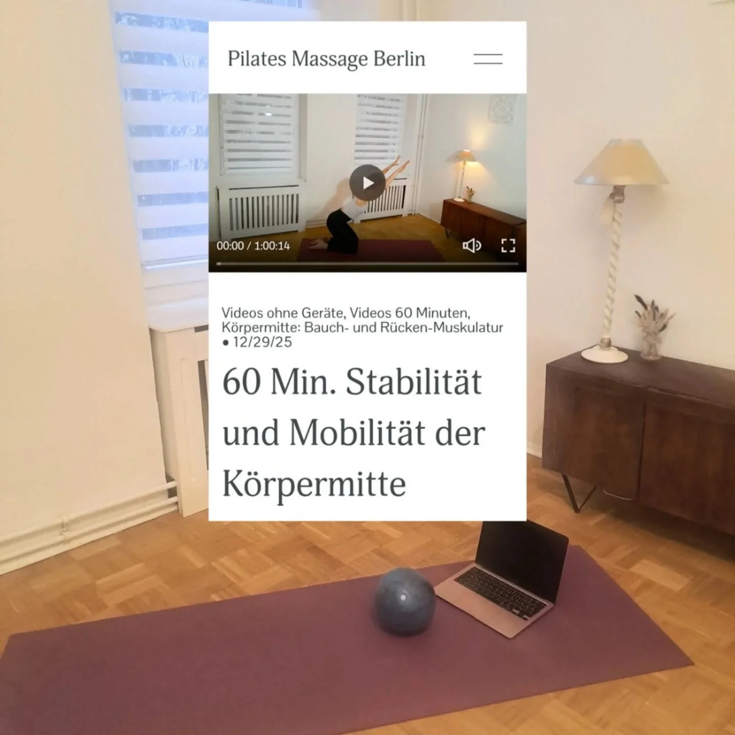 Neues Video im Online-Studio: Stabilit&auml;t und Mobility der K&ouml;rpermitte 
Hier seht ihr ein paar Ausschnitte, einige in erh&ouml;hter Geschwindigkeit. 
Das ganze 60-min&uuml;tige Video findet ihr im Video-Abo

#pilatesonlinevideos #pilatesmobi