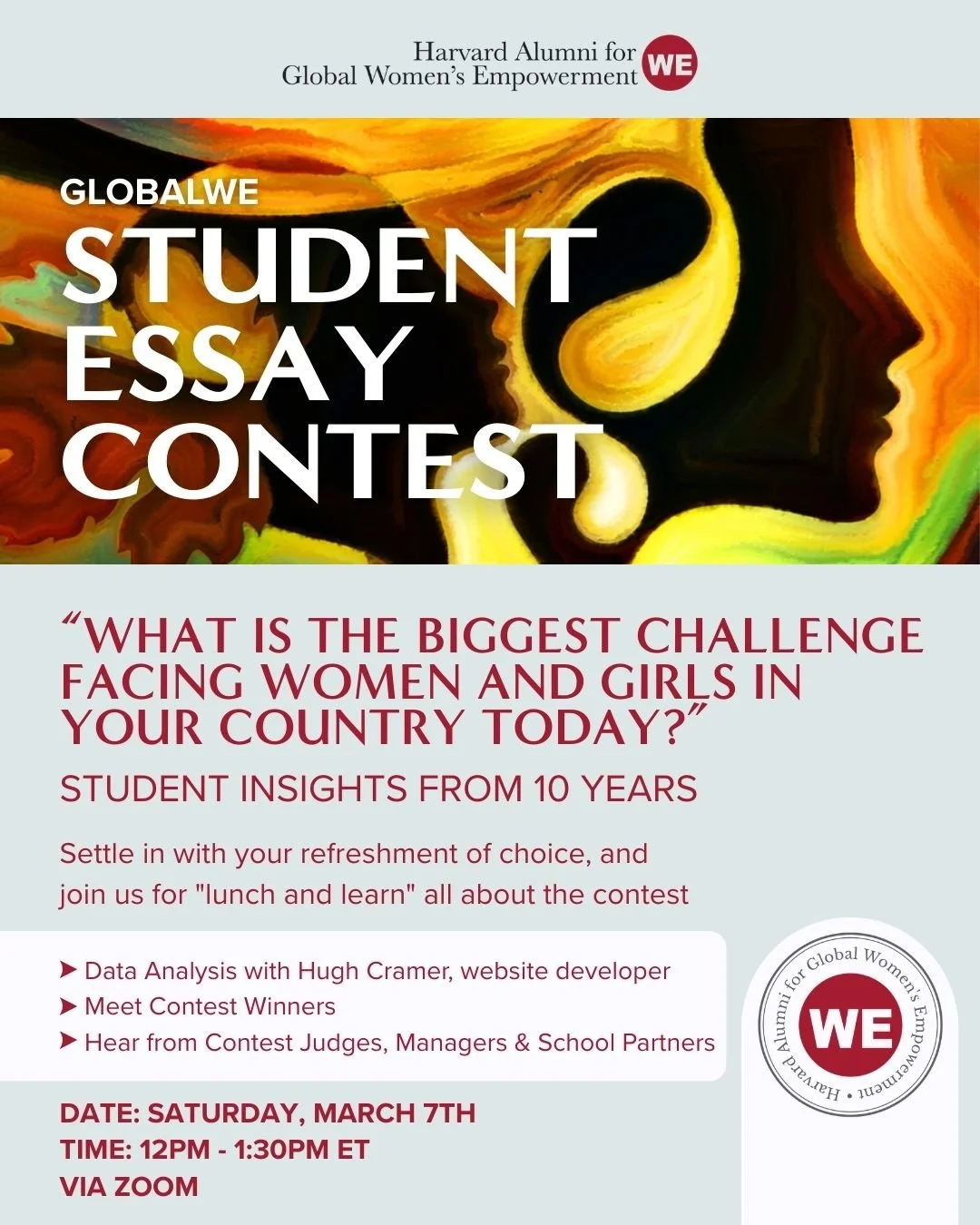10 Years of the GlobalWE Student Essay Contest: Presented and Celebrated
