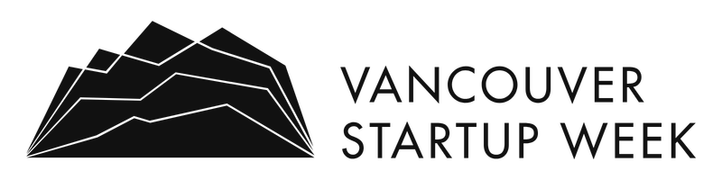 Vancouver Startup Week logo with stylized mountain peaks.