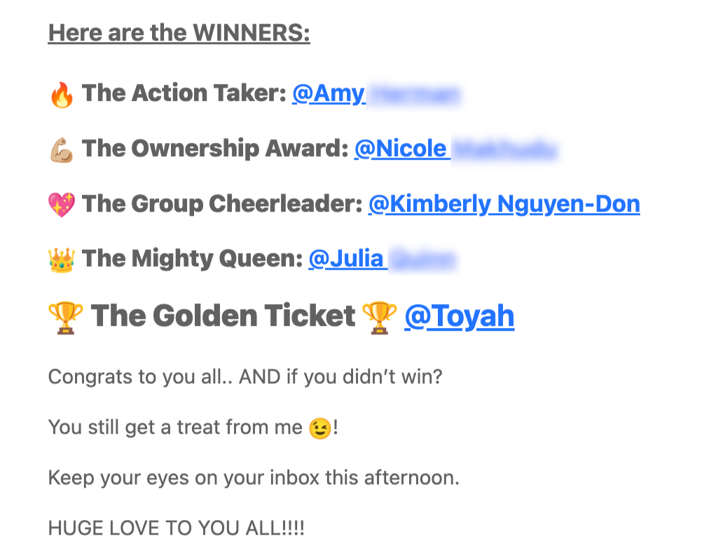 Cheerleader Award
