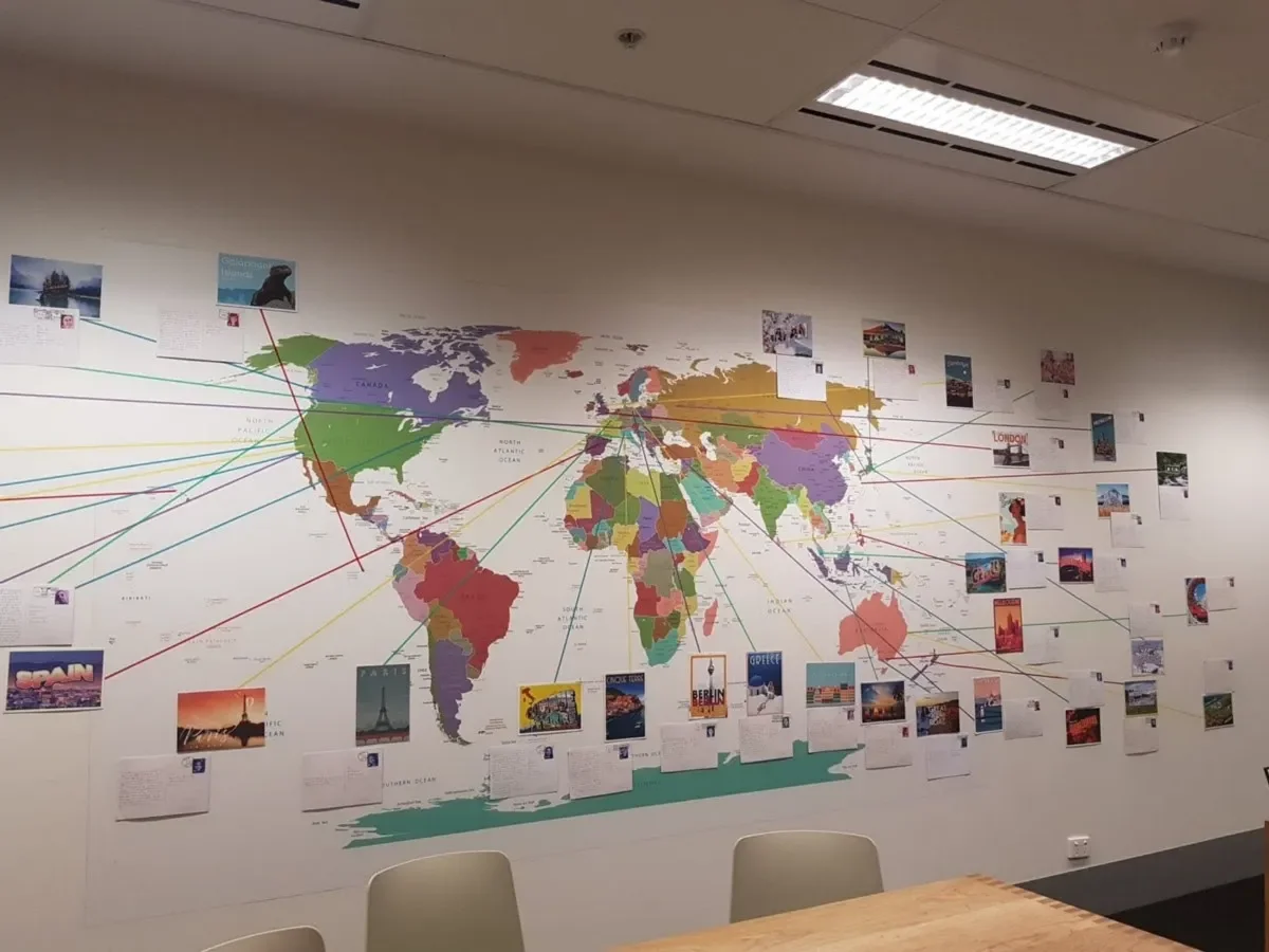 Deloitte Digital World Wall in Office