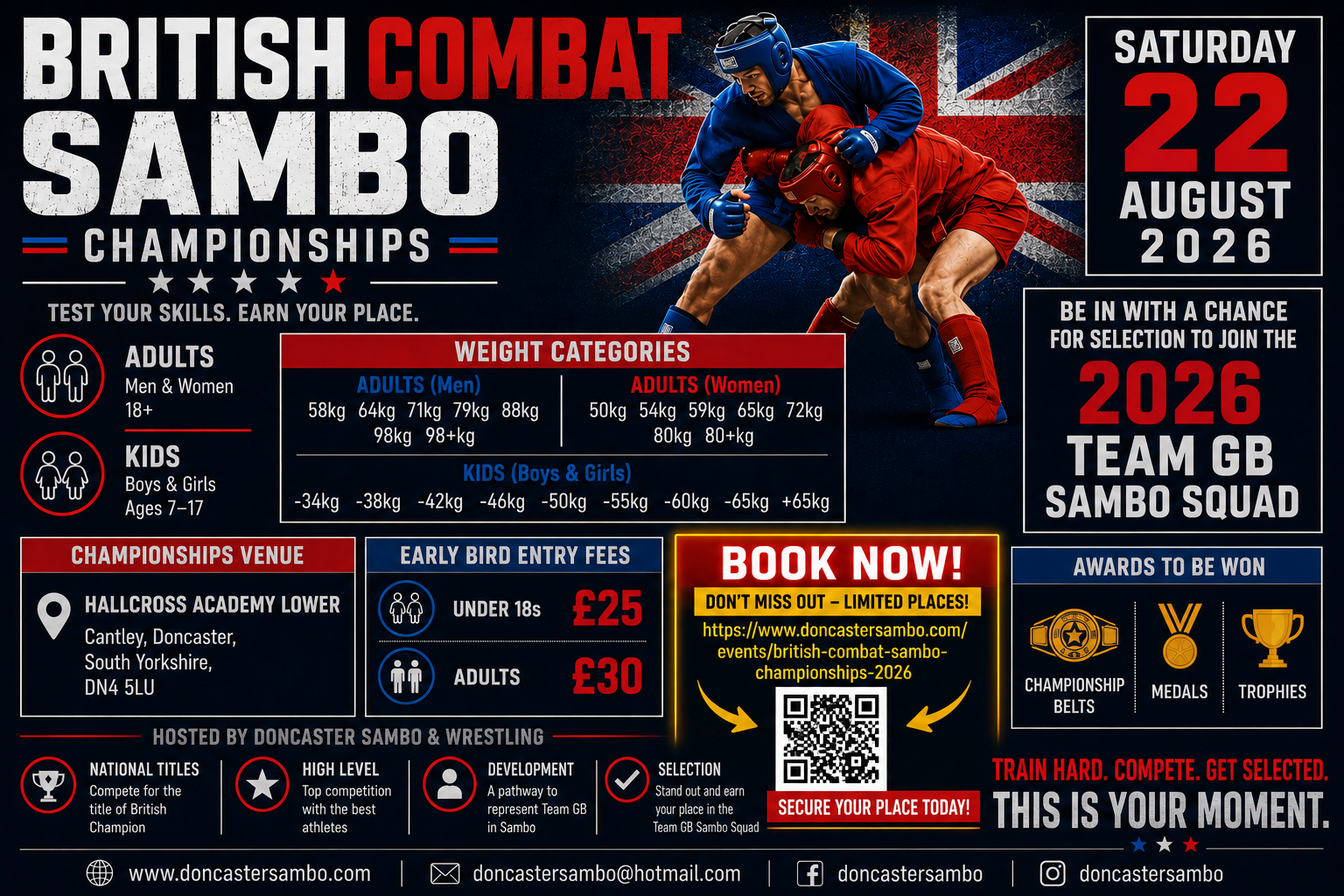 BRITISH Combat SAMBO 2026 CHAMPIONSHIPS 