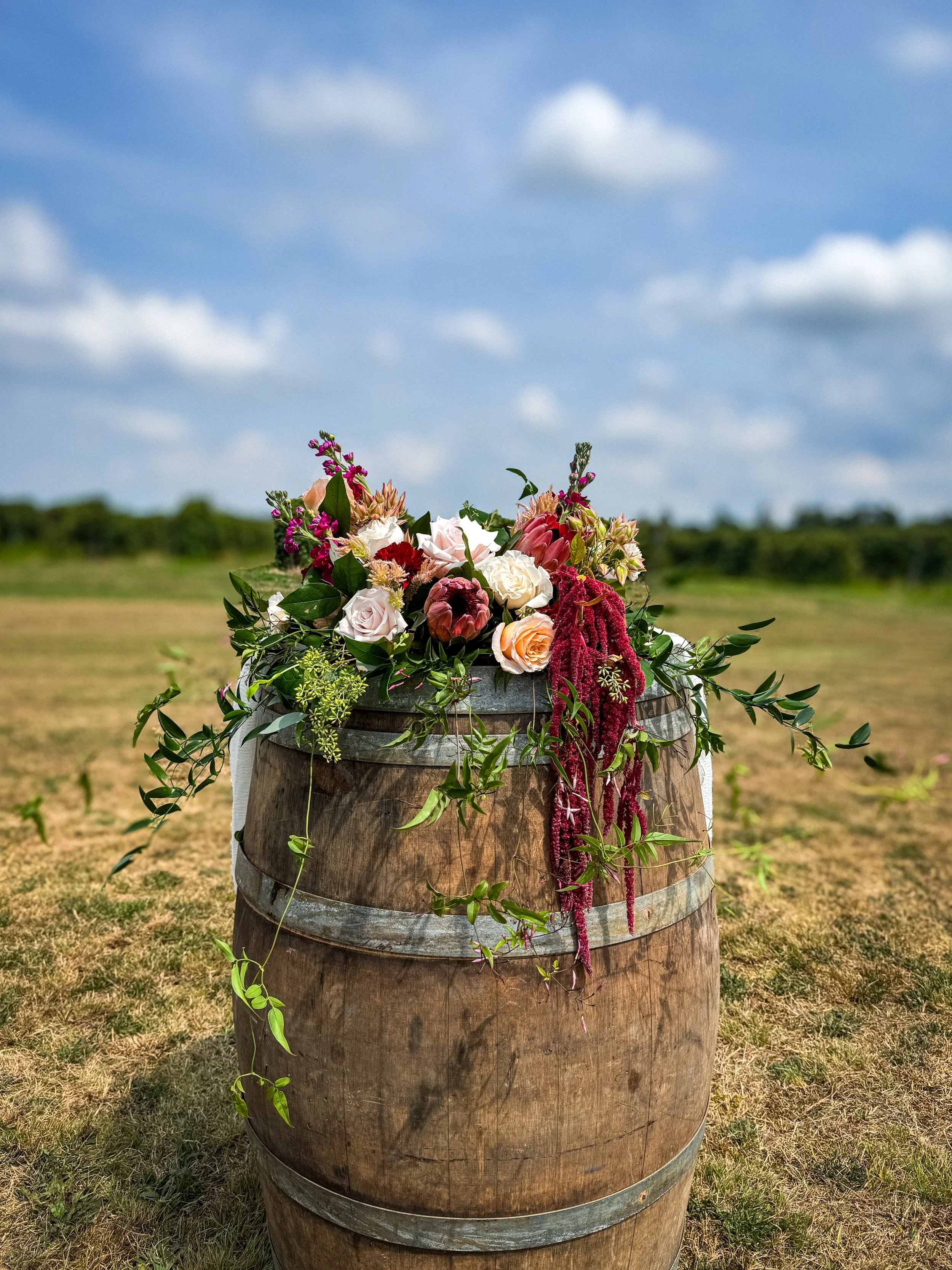 In our vineyard wedding era. 💐 

#vineyardwedding #farmerflorist #weddingflowers #amongthevines #pawedding