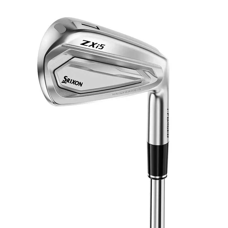 Srixon ZXi5 Gen 2 Eisen – Rückseite mit MainFrame iQ und sichtbarer Cavity