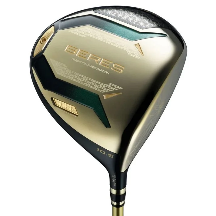Honma Beres 10 3-Star Driver in Schwarz und Gold