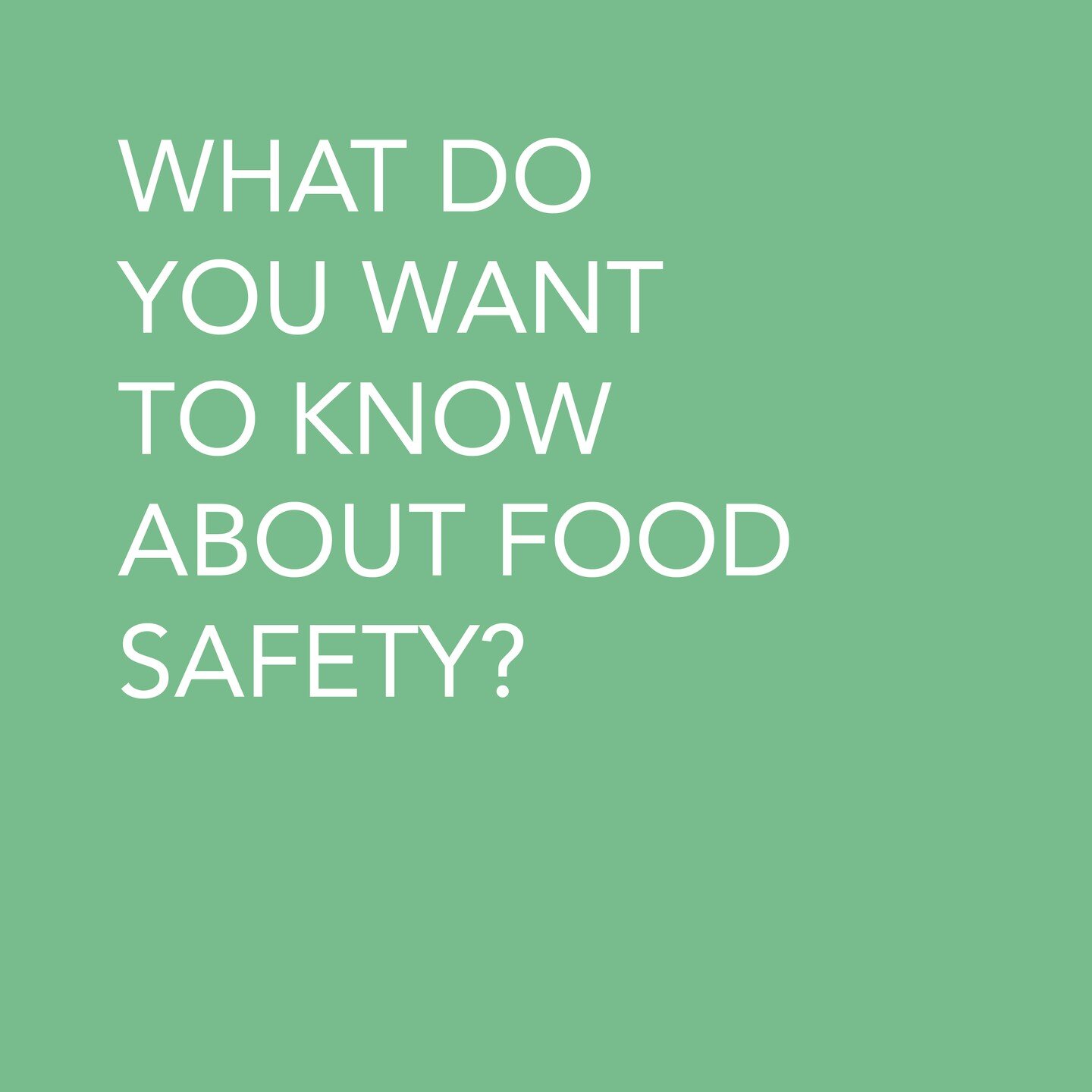 What do you want to know about food safety? Comment or DM us your food safety questions! We will try to answer them with our content in 2024!

#foodsafetyprofessional #foodsafety #staysafeeatwell