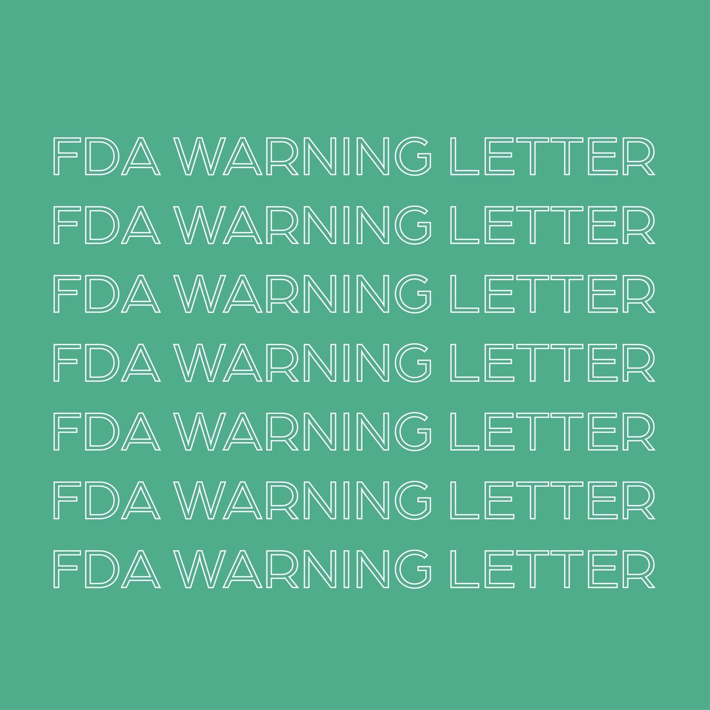 What are FDA warning letters? 

FDA warning letters are for Food, Beverage, and Dietary Supplement sectors. The FDA sends these warning letters to manufacturers if they find that they have significantly violated FDA regulations. 

FDA warning letters