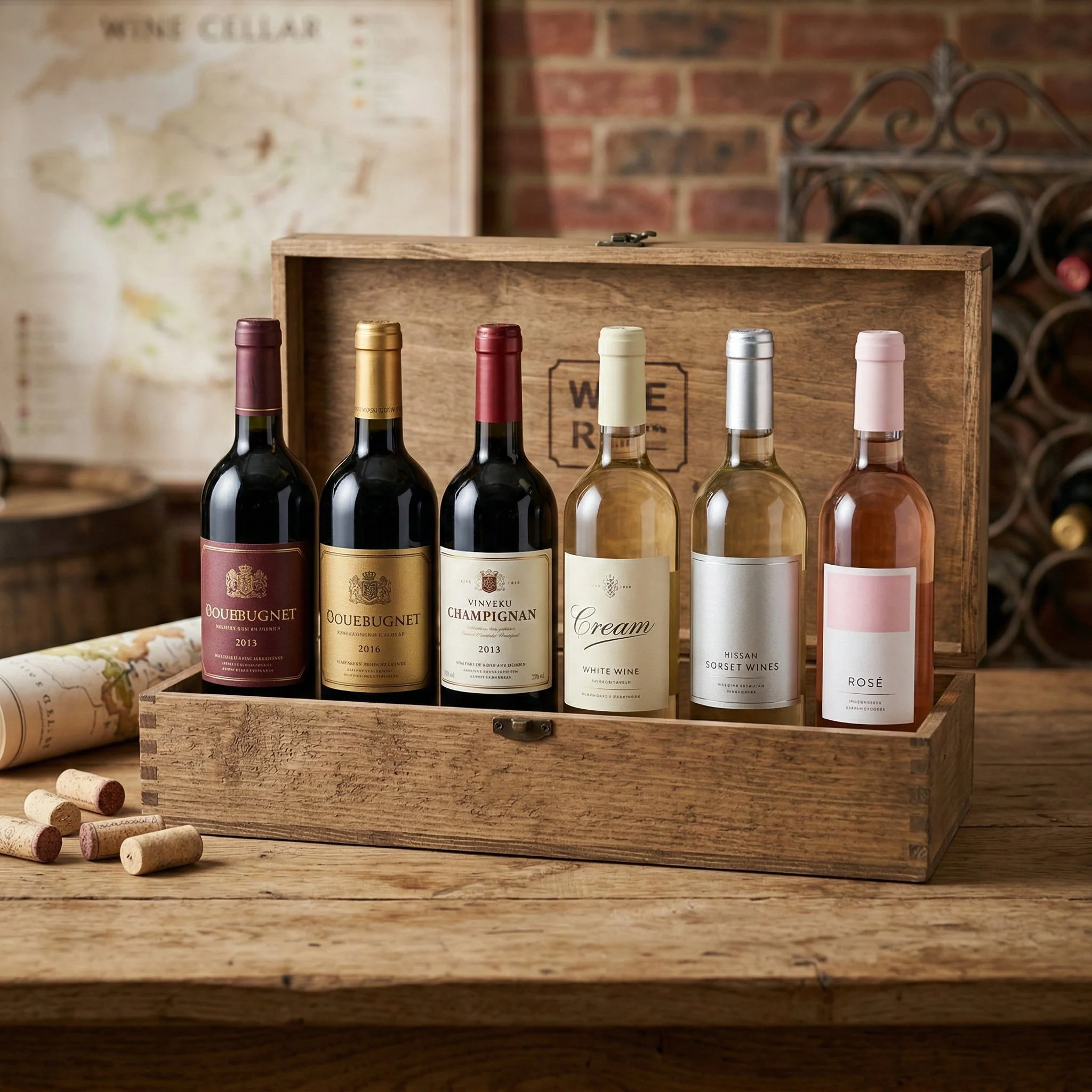 A box of amazing wines