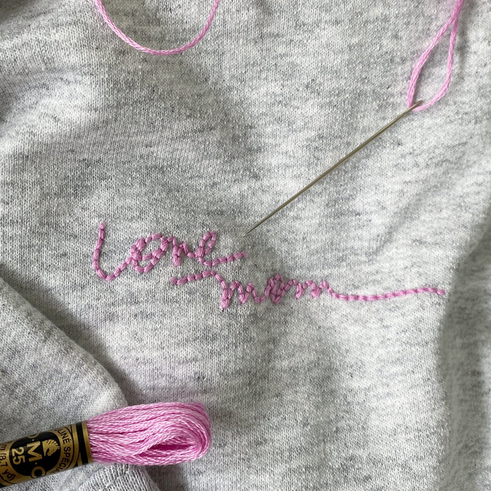 Embroidered Handwriting