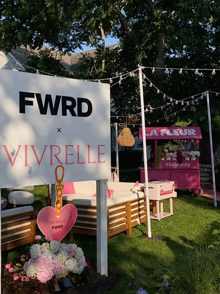 It was so much fun being a part of the @vivrelle x @fwrd pop-up event in Bridgehampton 🪩🍸🎀

We embroidered fun patterned bag scarves - guests chose their print, icon (🍒, 🍉,🍓) or initial, and thread color

Thanks so much to @rentafete, who produ
