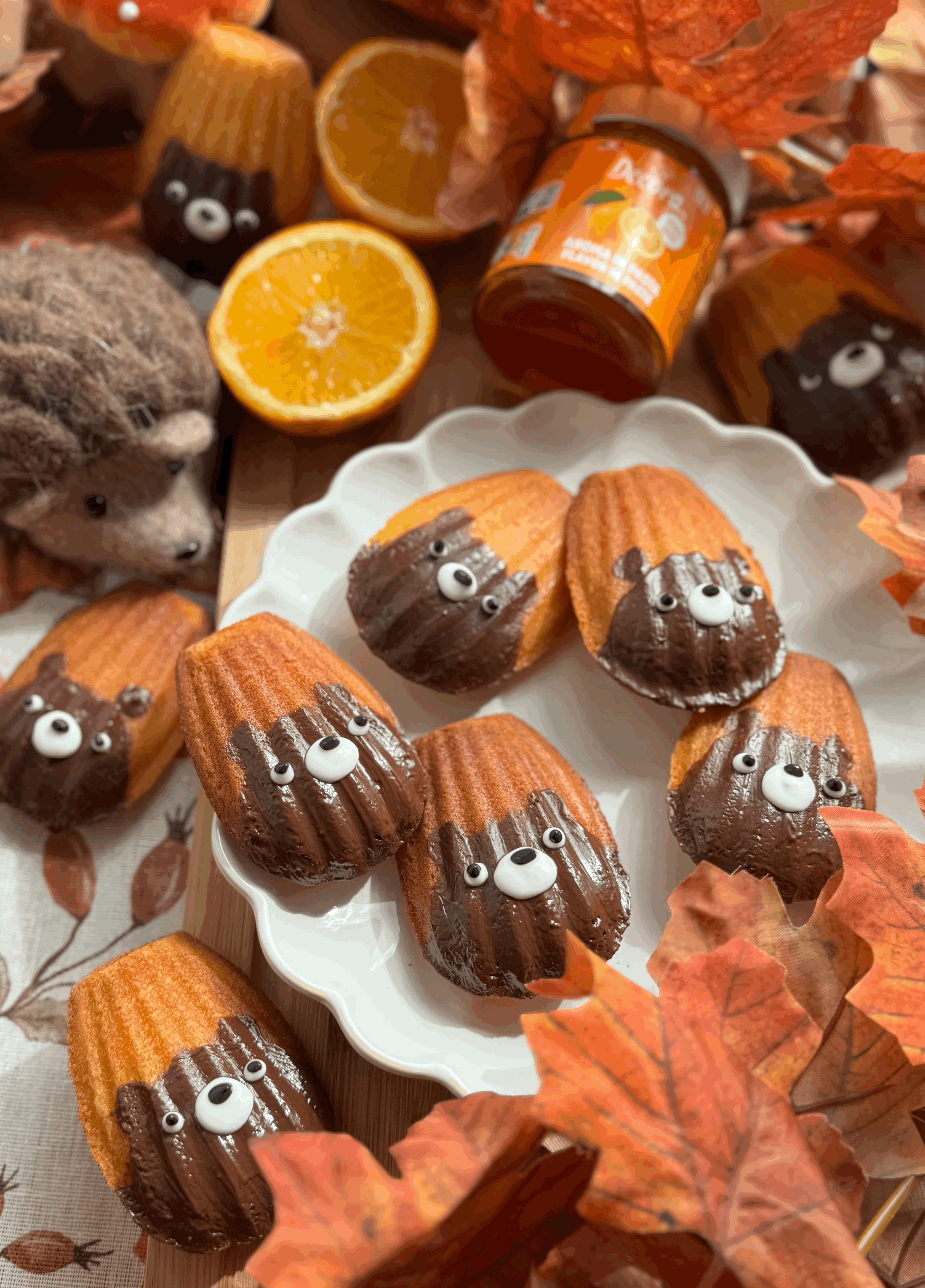 Chocolate Orange Bear Madeleines