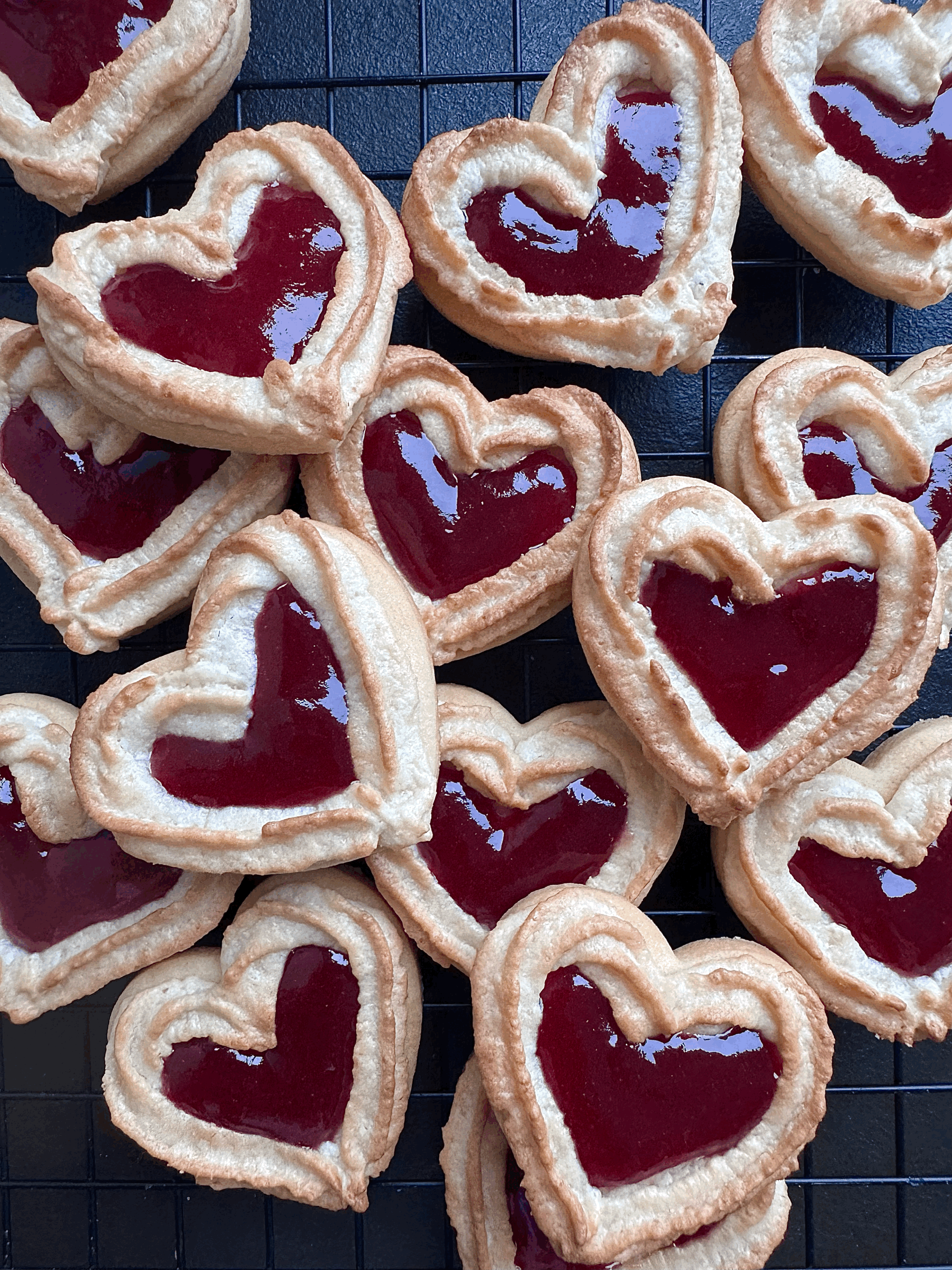 Heart Marzipan Cookies