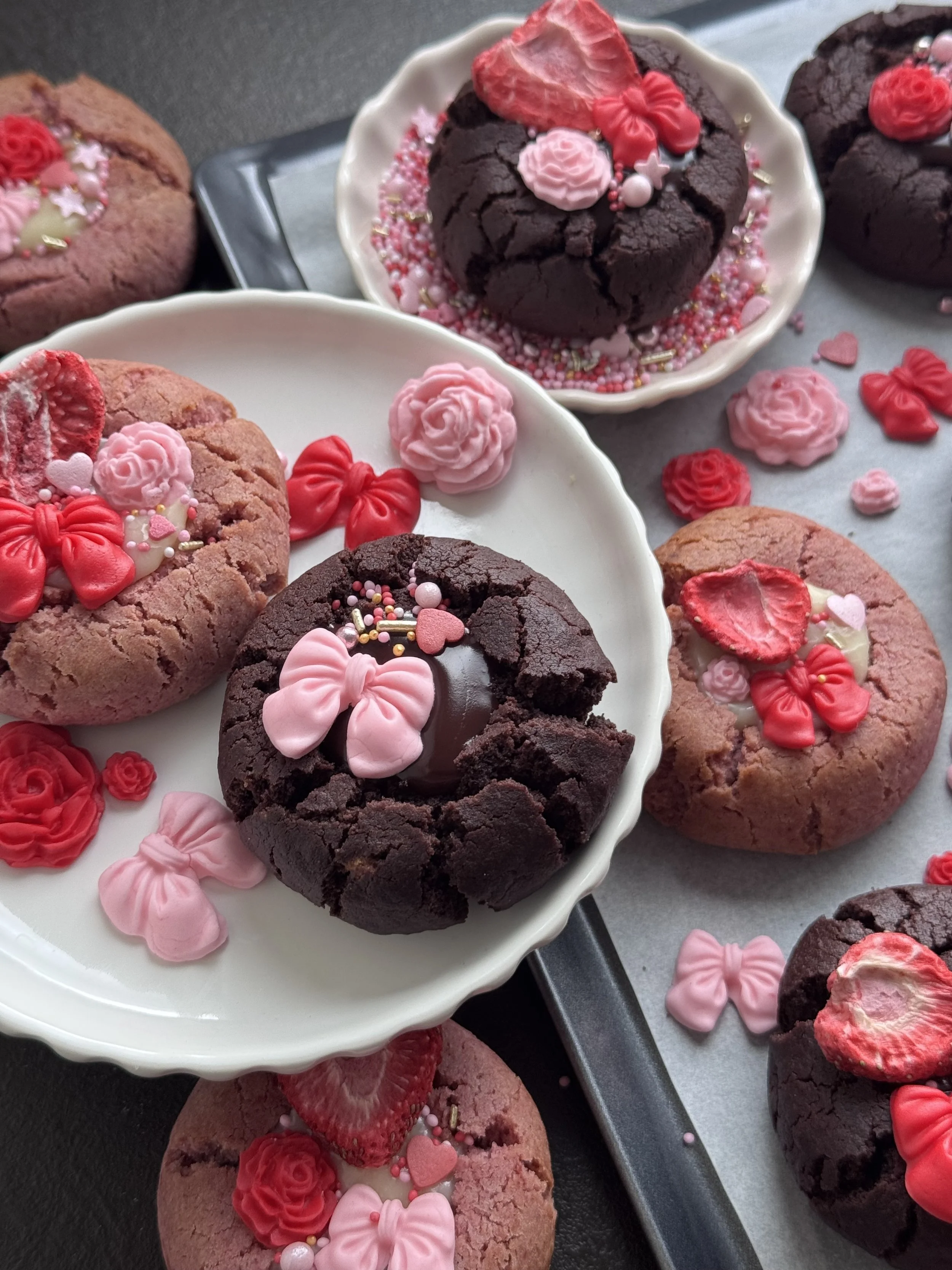 Ganache Thumbprint Cookies - 2 Ways