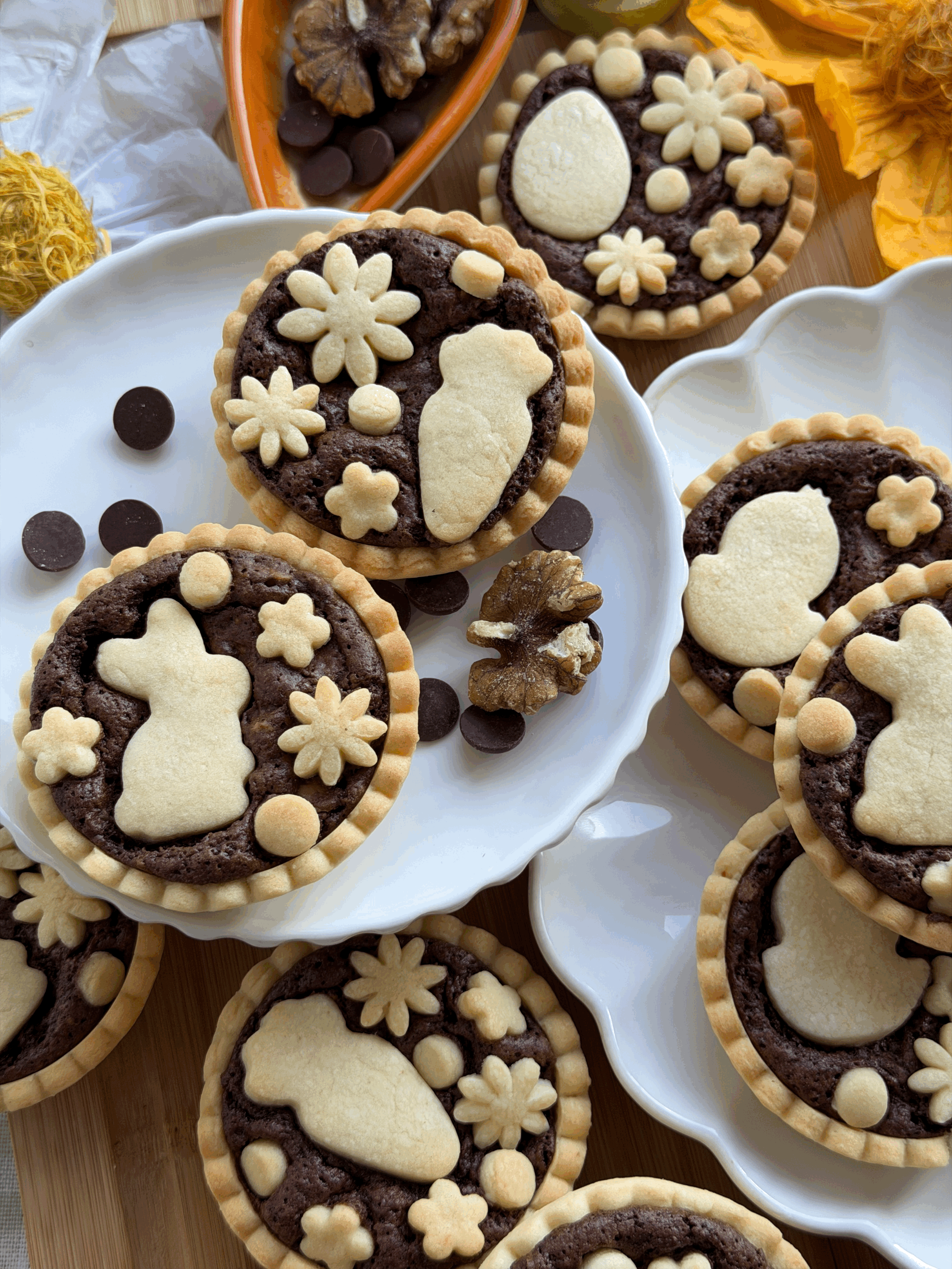 Easter Brownie Tarts