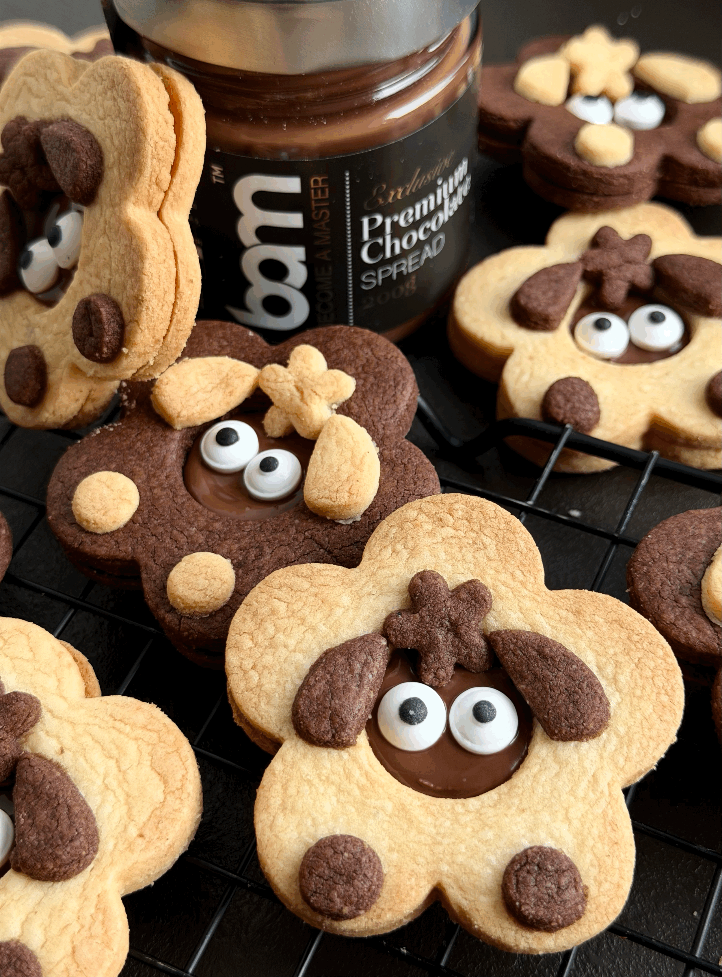 Chocolate &amp; Vanilla Lamb Cookies