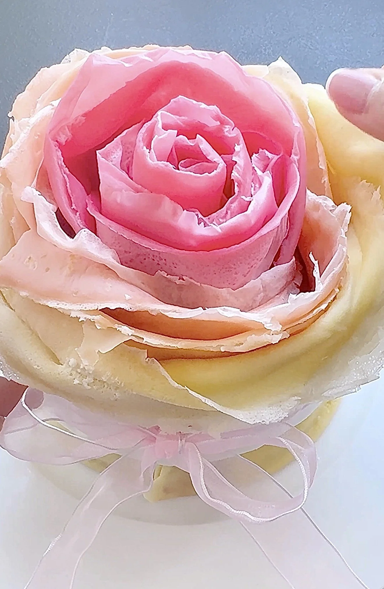 Rose Crepe Cake
