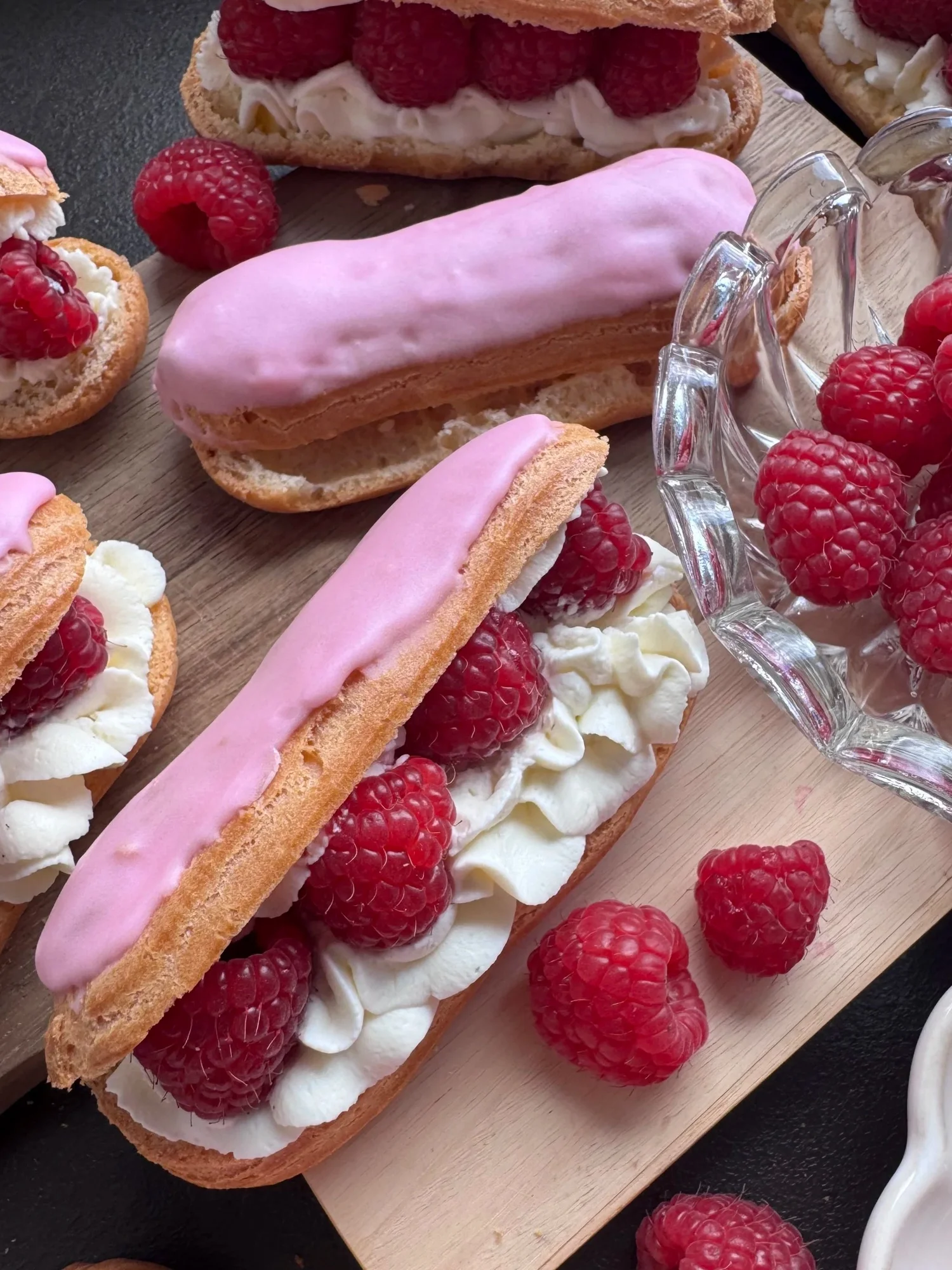 Raspberry Eclair Raspberry Eclairs — Oh Cakes Winnie