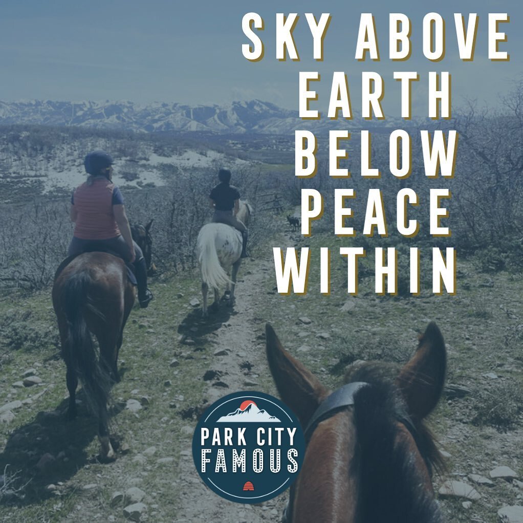Park City is a world renowned ski town, but the rest of the year here is magical ✨ wether it&rsquo;s on foot, horses, a bike or board, there are so many ways to connect with nature #parkcity #utah #outdoorrecreation #trailride #horses #bestofthewest 