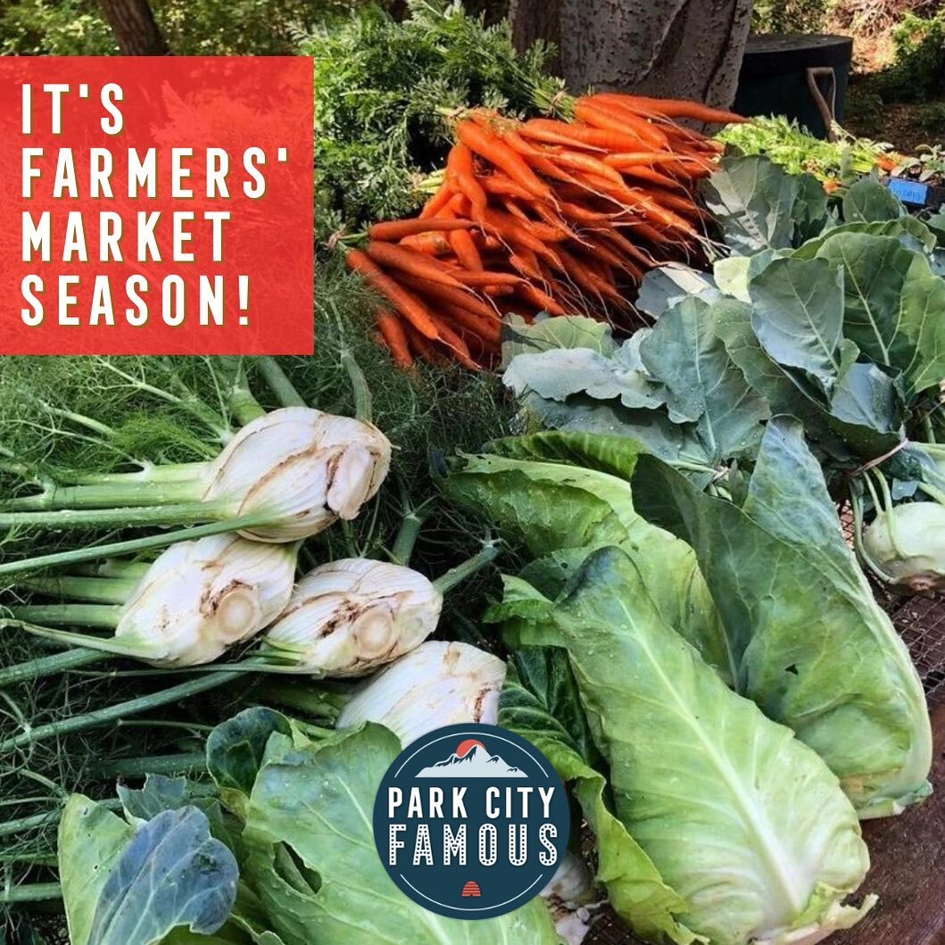 Farmers market season starts NOW!! Be sure to check out these four markets around the park city area 🥕  @parkcityfarmersmarket  Wednesdays 12-6pm at canyons resort. @parksillysunday beginning June 4 through September 24 every Sunday 10-5pm. ❤️ @midw