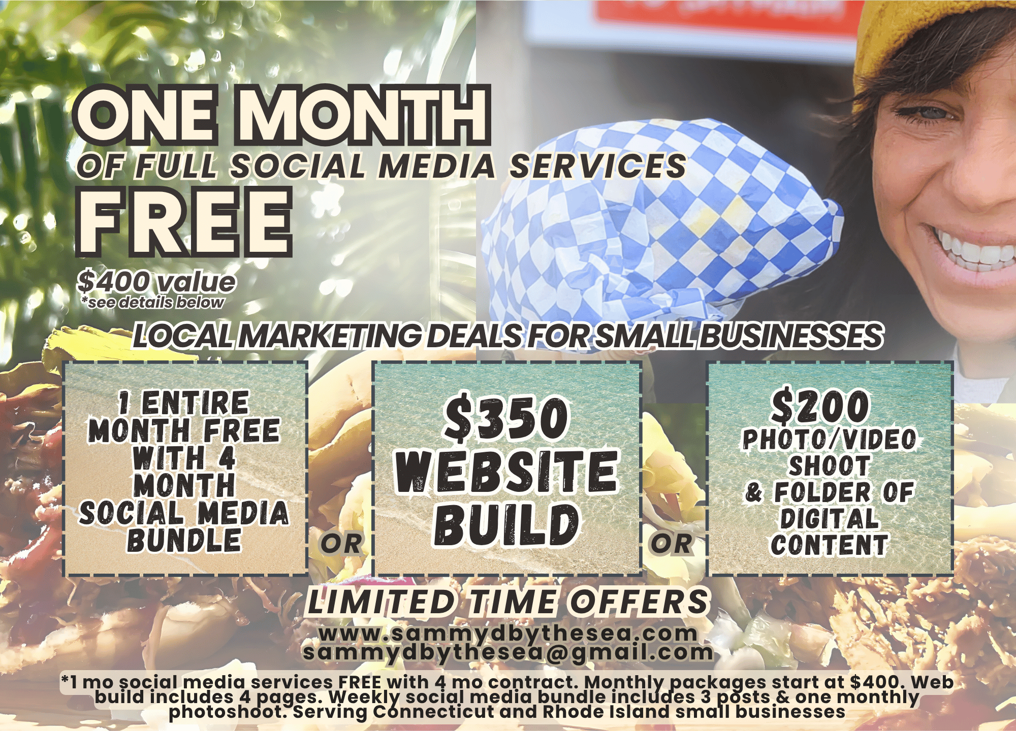 Social media and marketing special, small businesses, Connecticut, Rhode Island