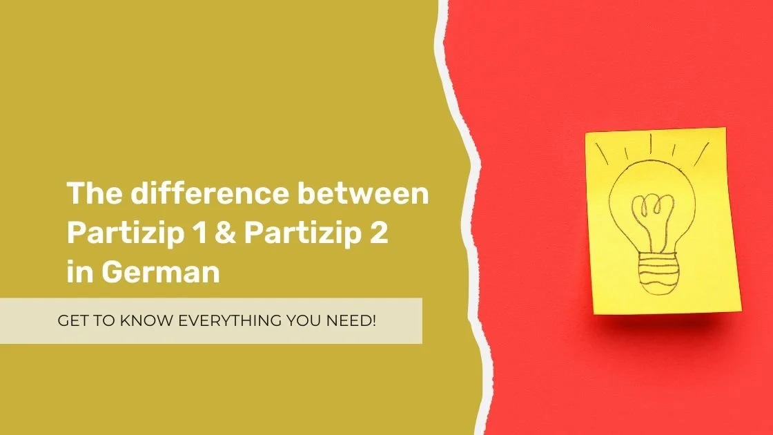 The difference between Partizip 1 and Partizip 2 in German 
