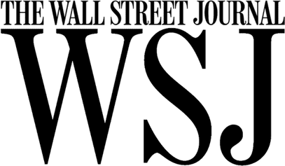The logo of The Wall Street Journal, featuring the initials WSJ in large black serif font.