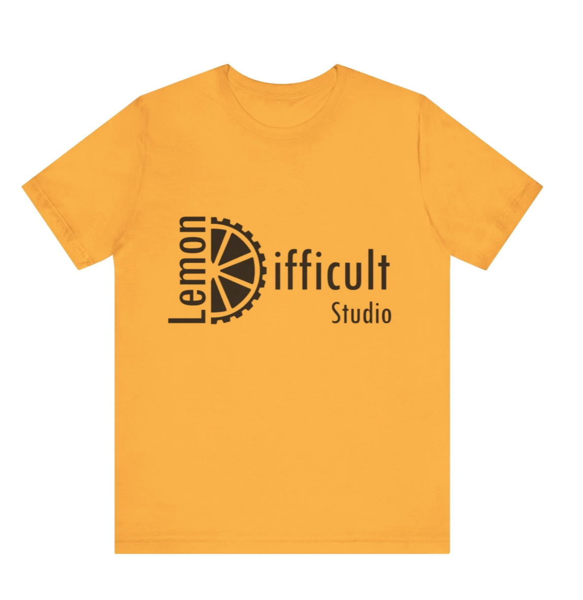 Hand-Printed Lemon Difficult Logo T-shirt