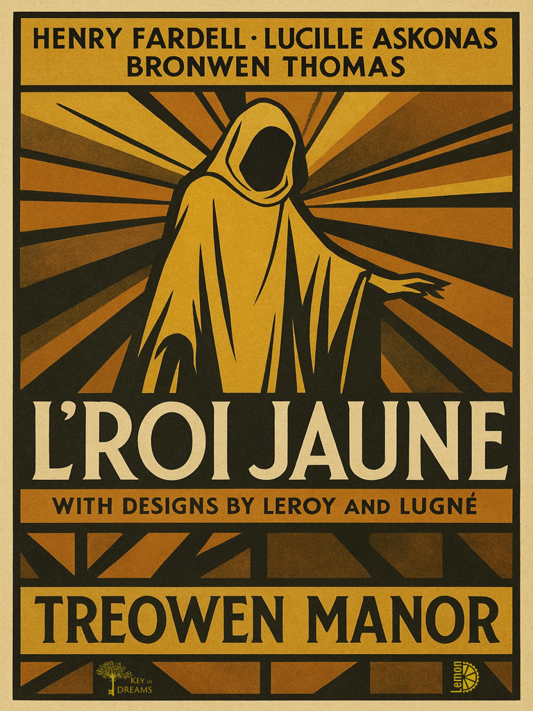 King In Yellow performance poster