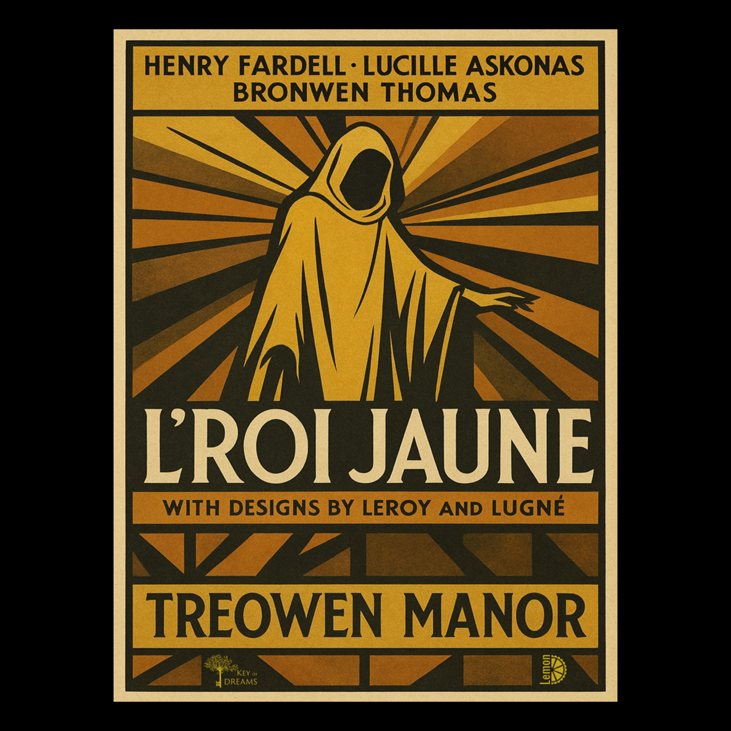 King In Yellow performance poster