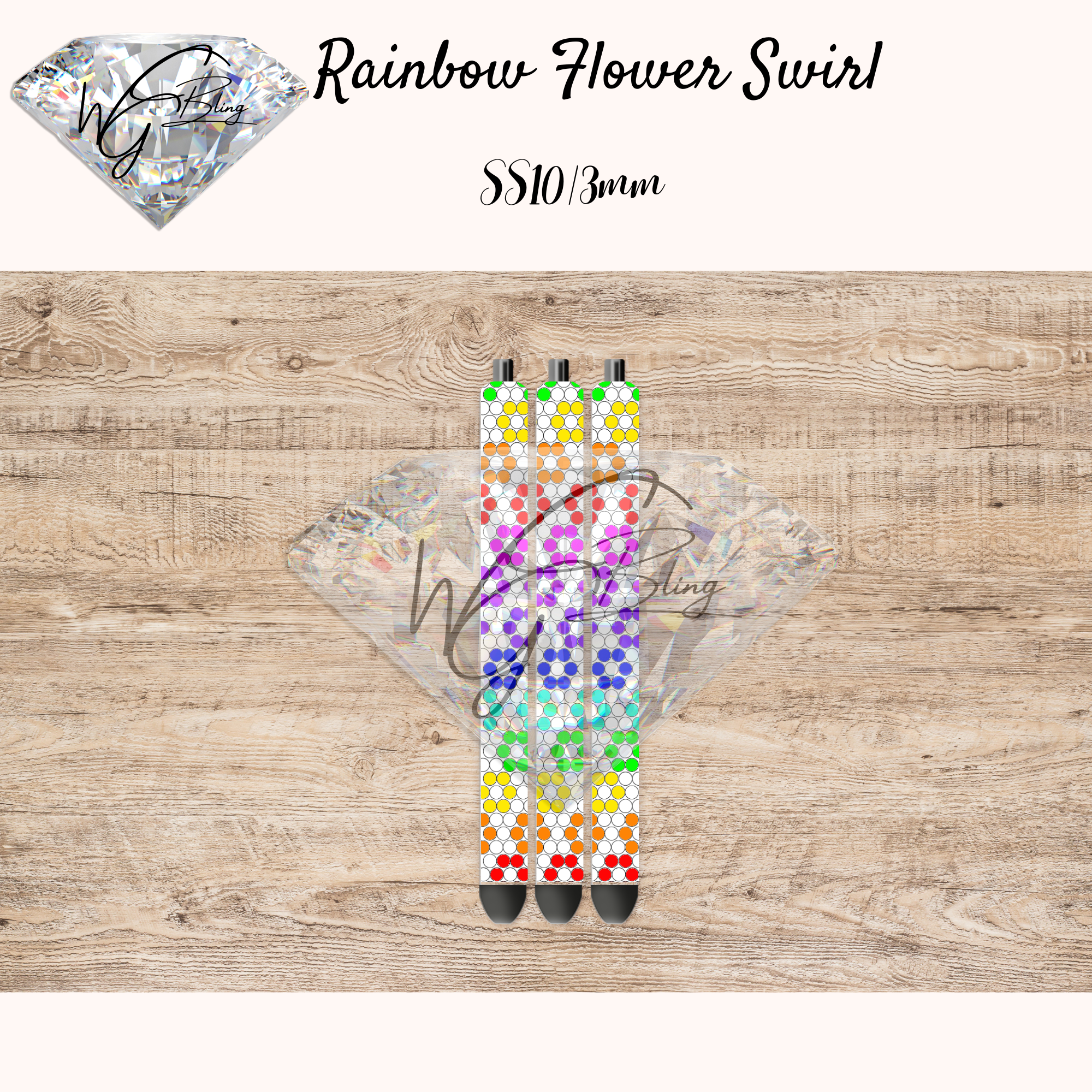 Rainbow Flower Swirl
