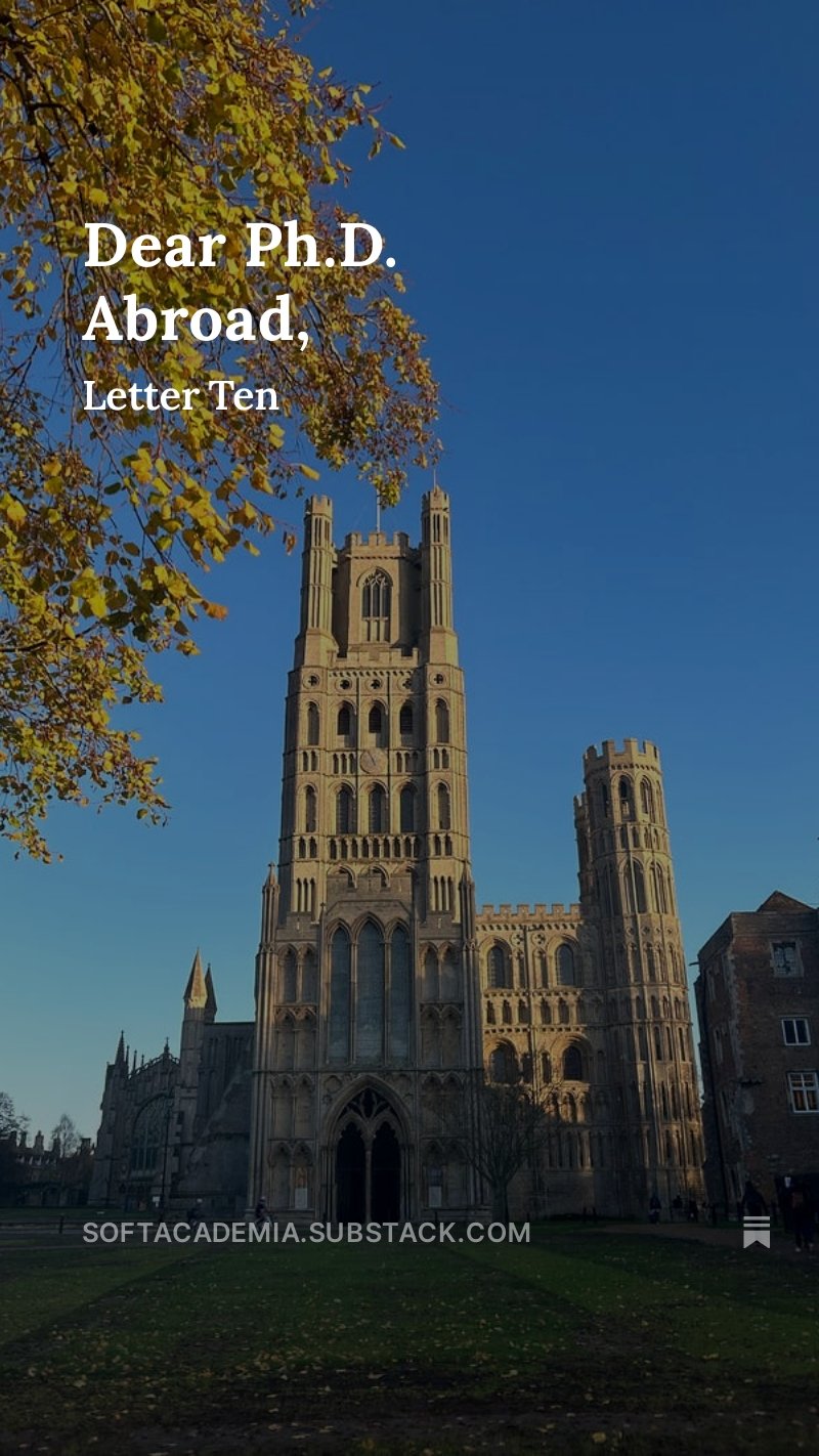 How to handle the stress and worries of doing a PhD abroad?