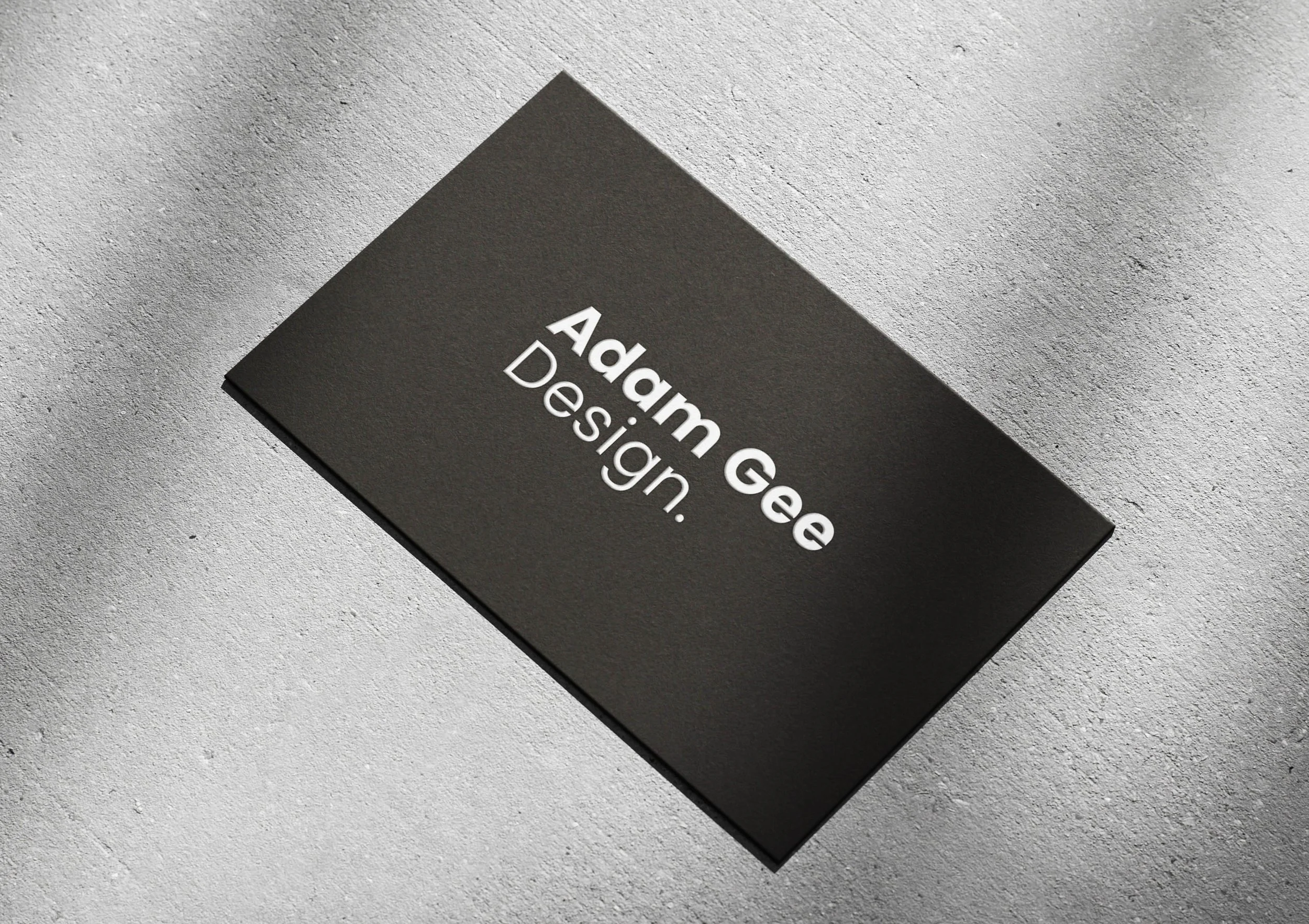 Adam Gee Design Business Card