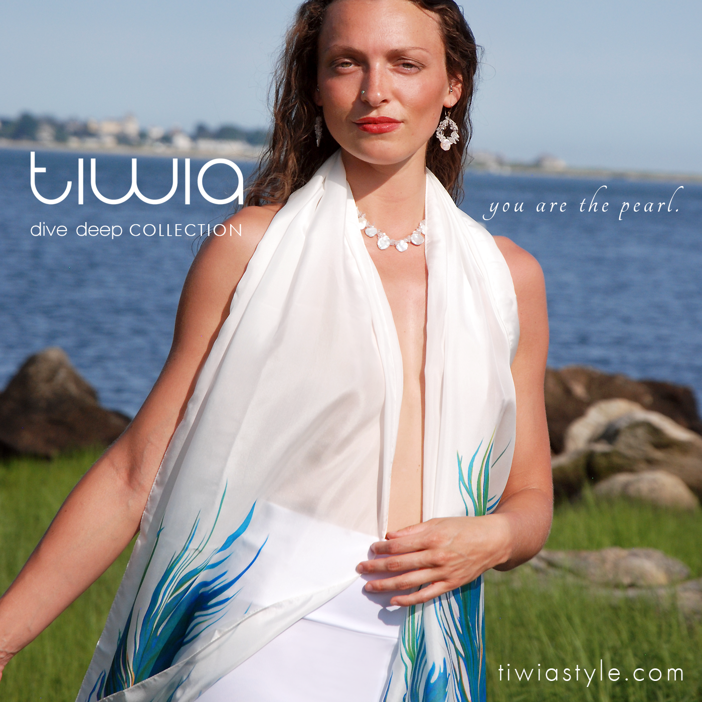 tiwia dive deep ad instagram emily close fishtail scarf tou are the pearl.png