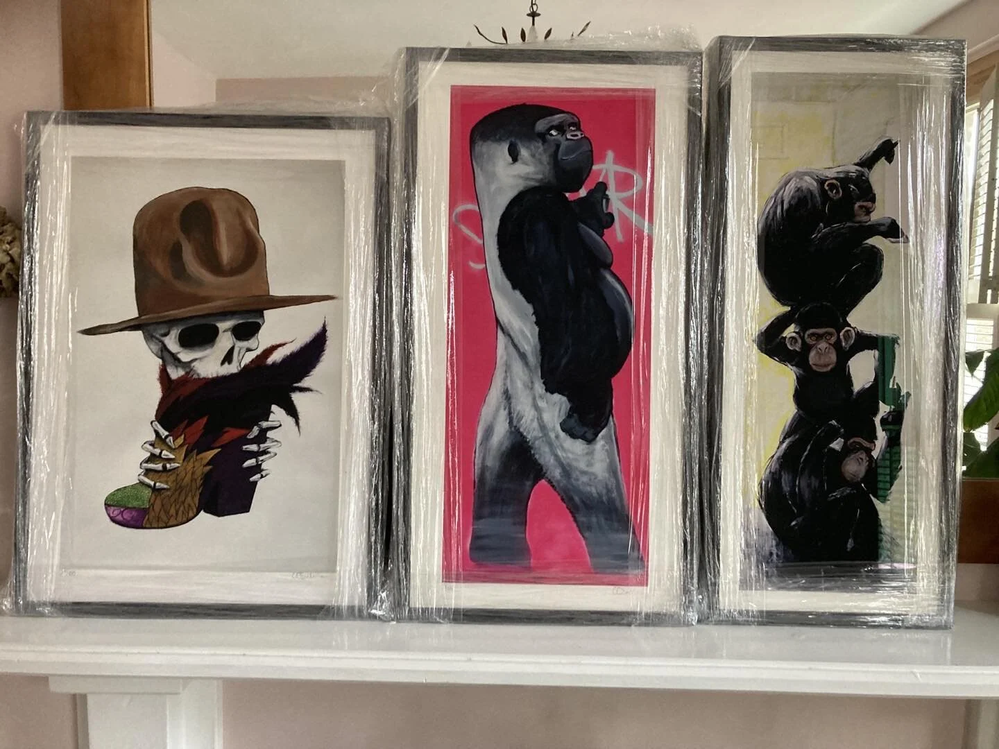 Prints ready for next exhibition happening at La La Land this Sunday 12 till 8 pm all for sale Limited editions x