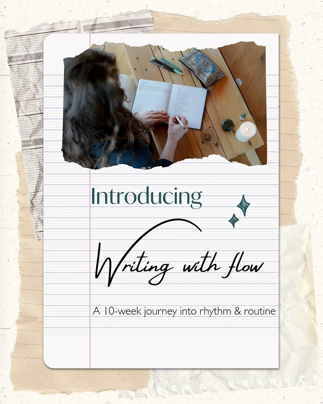 We often think writing is about discipline or inspiration. But what if it&rsquo;s really about rhythm?

Writing with Flow is a 10-week journey designed to help you write with more ease and consistency - not through pressure, but through practice.

To