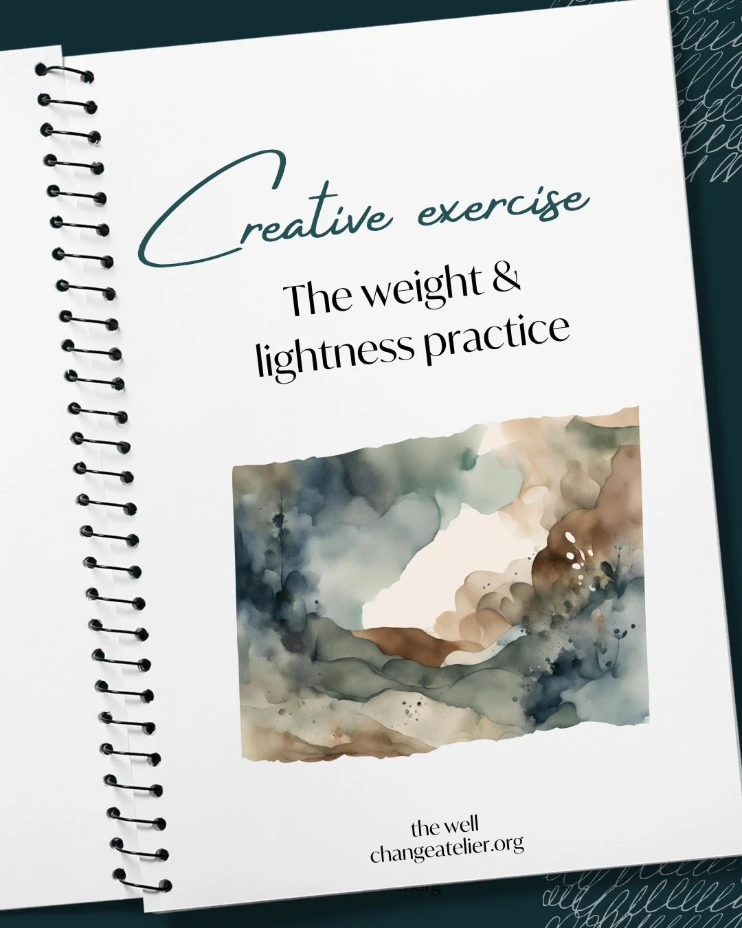 We&rsquo;re excited to share a new creative excercice with you. The weight &amp; lightness Practice isn&rsquo;t about turning heaviness into light.
It&rsquo;s about allowing both to exist.

When we give weight a shape, something shifts. When we let l